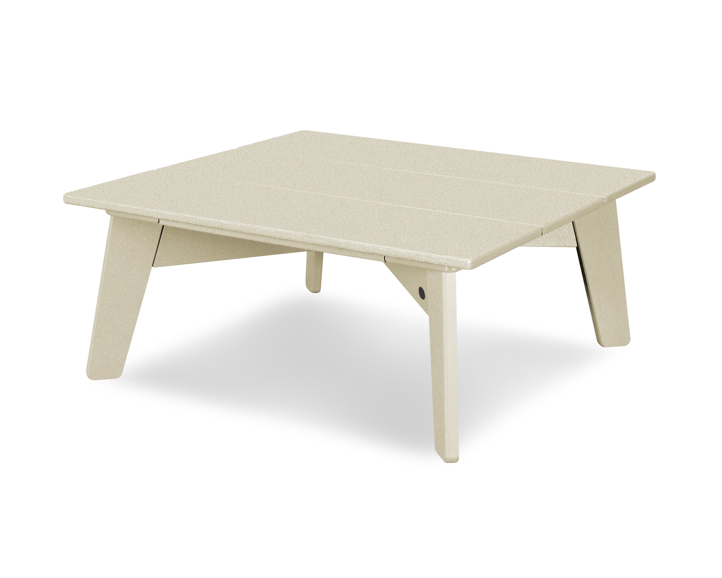 POLYWOOD Riviera Modern Conversation Table in Sand