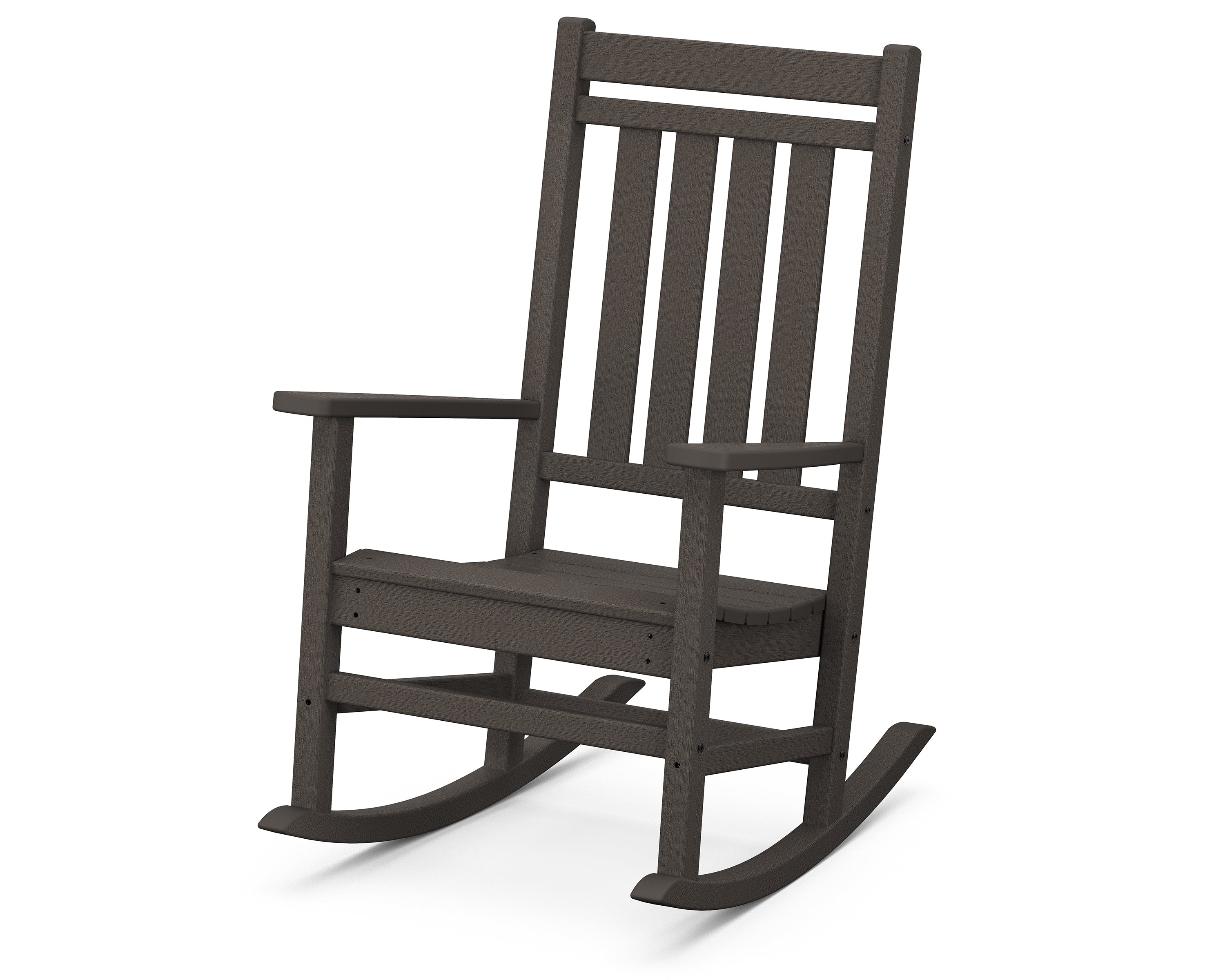 POLYWOOD® Estate Rocking Chair in Vintage Coffee