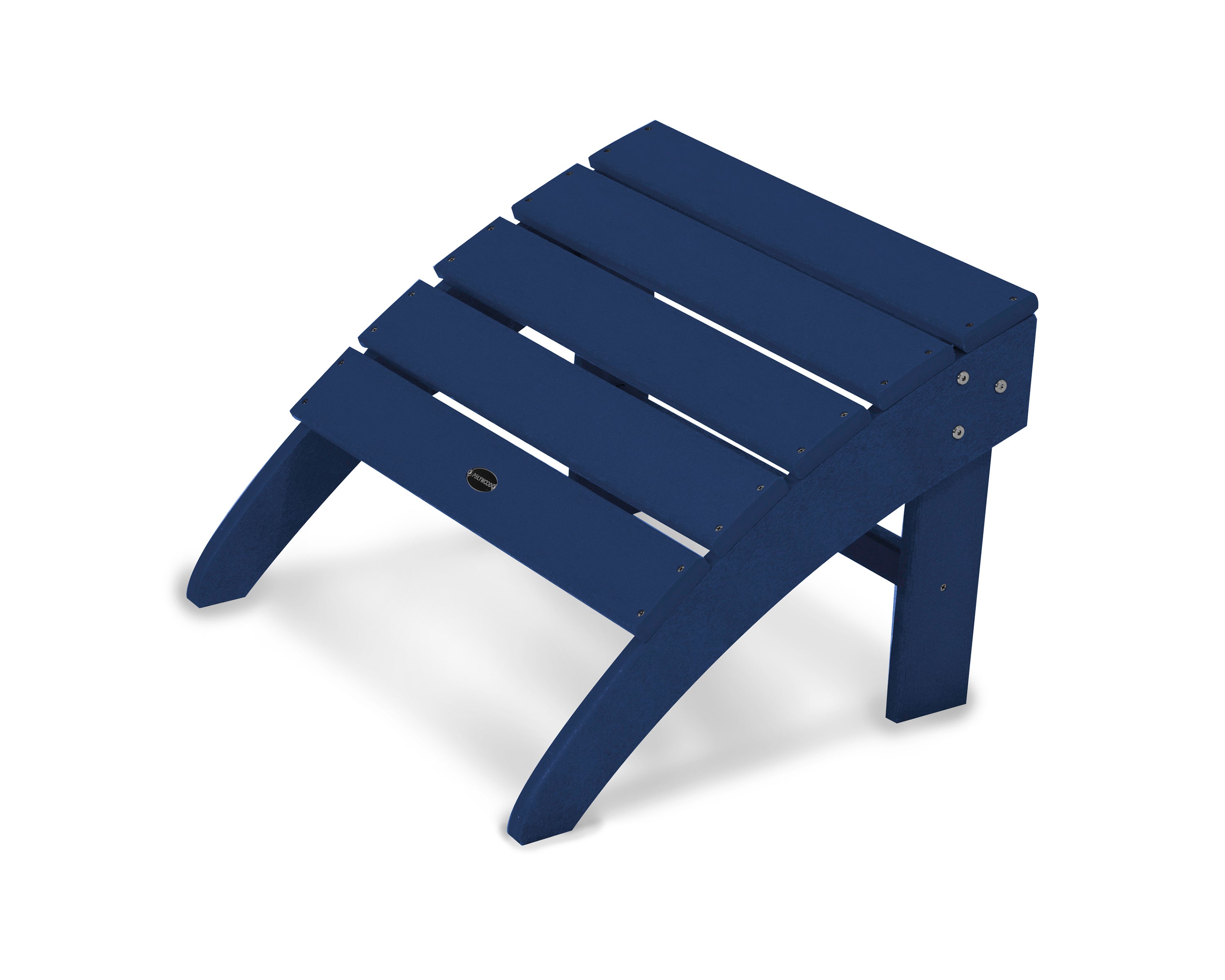 POLYWOOD South Beach Adirondack Ottoman in Navy