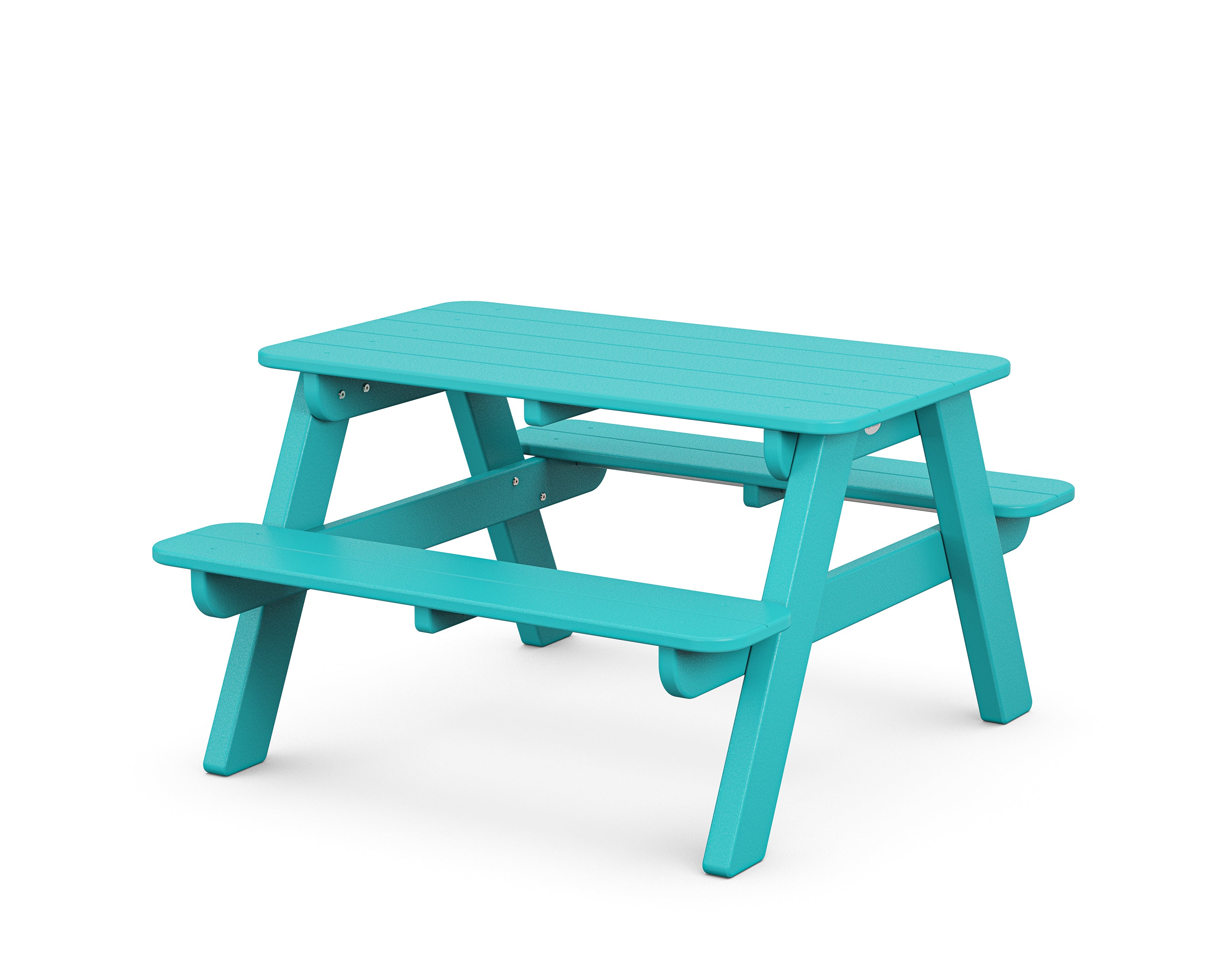 POLYWOOD Kids Outdoor Picnic Table in Aruba