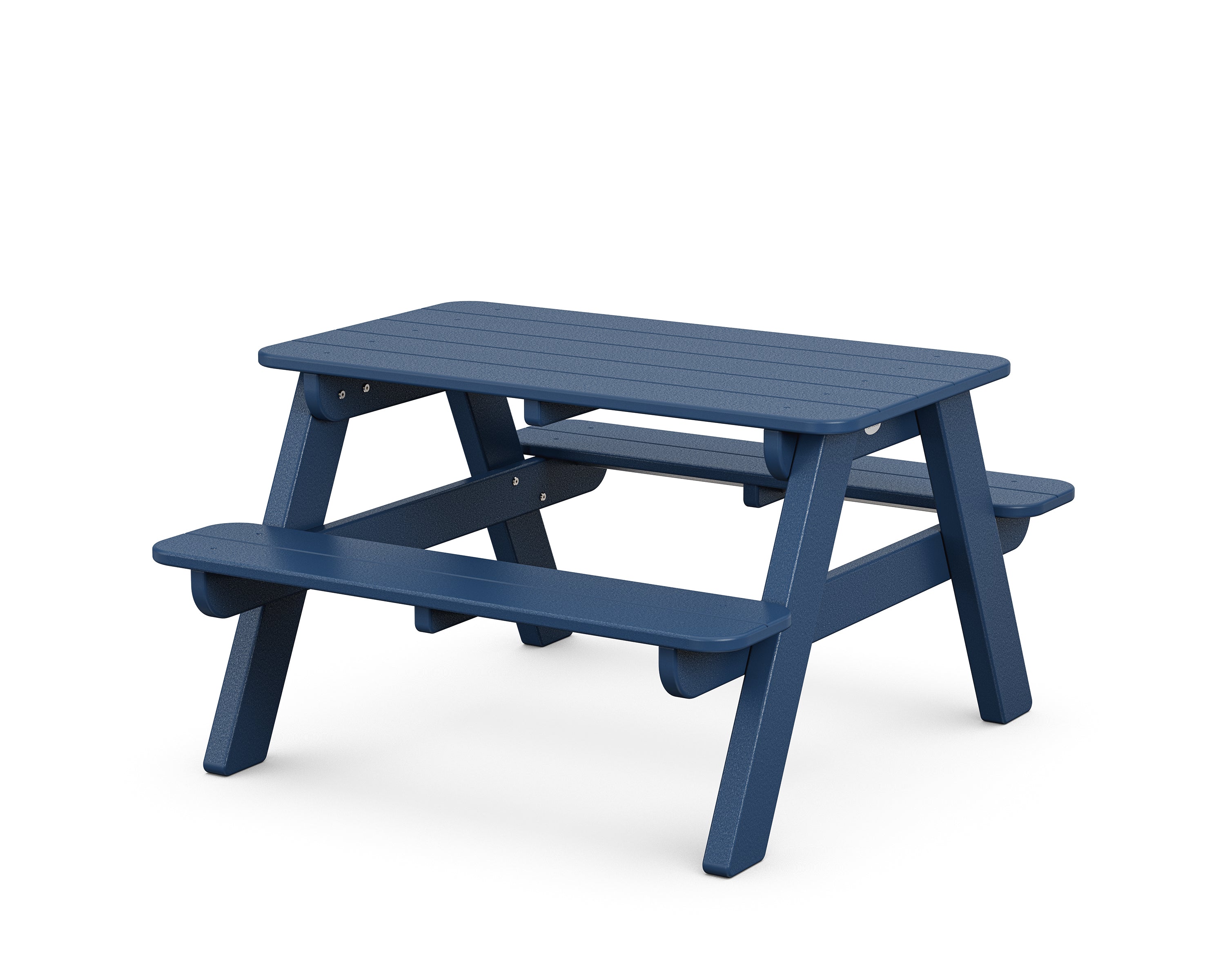 POLYWOOD Kids Outdoor Picnic Table in Navy