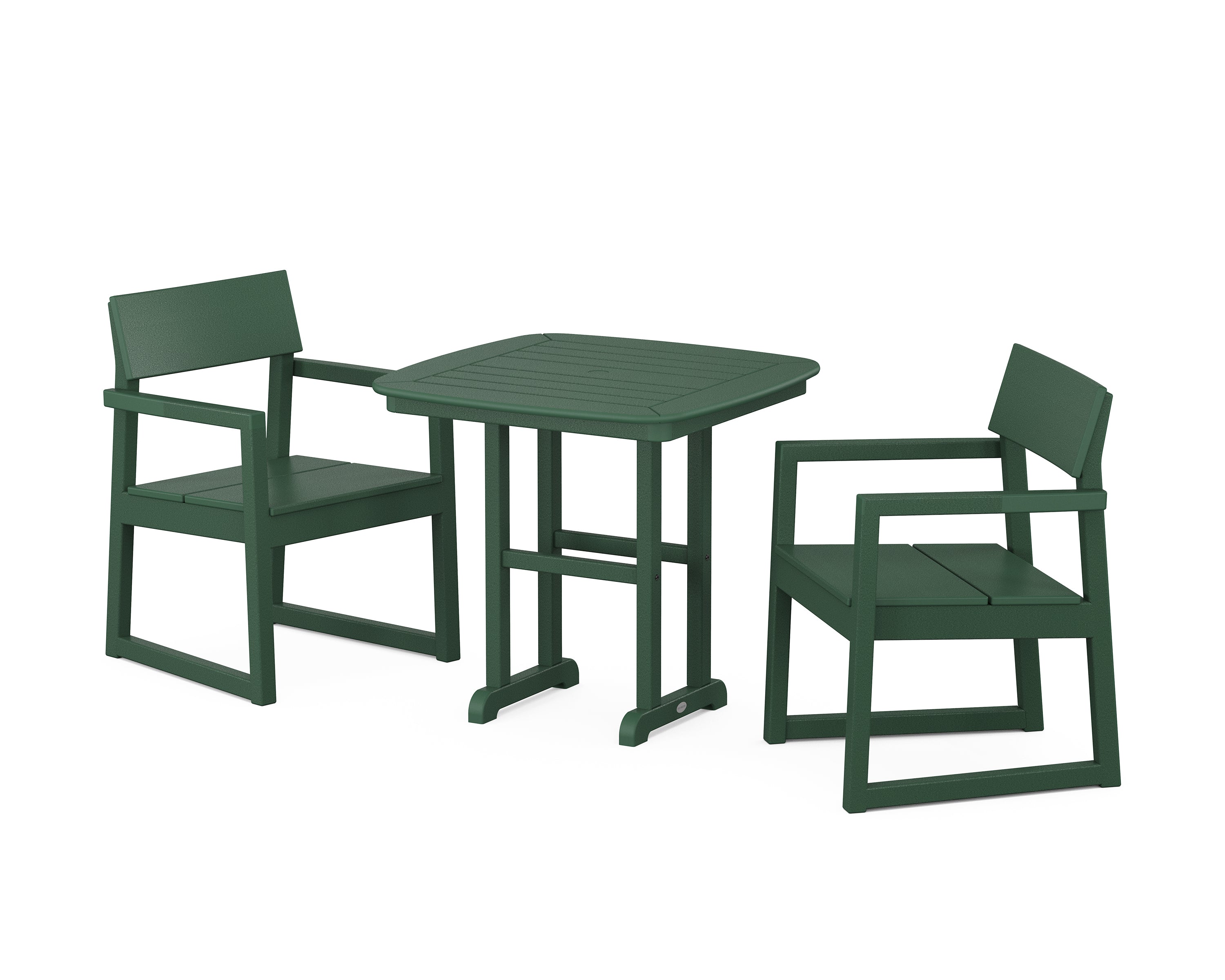 POLYWOOD® EDGE 3-Piece Dining Set in Green