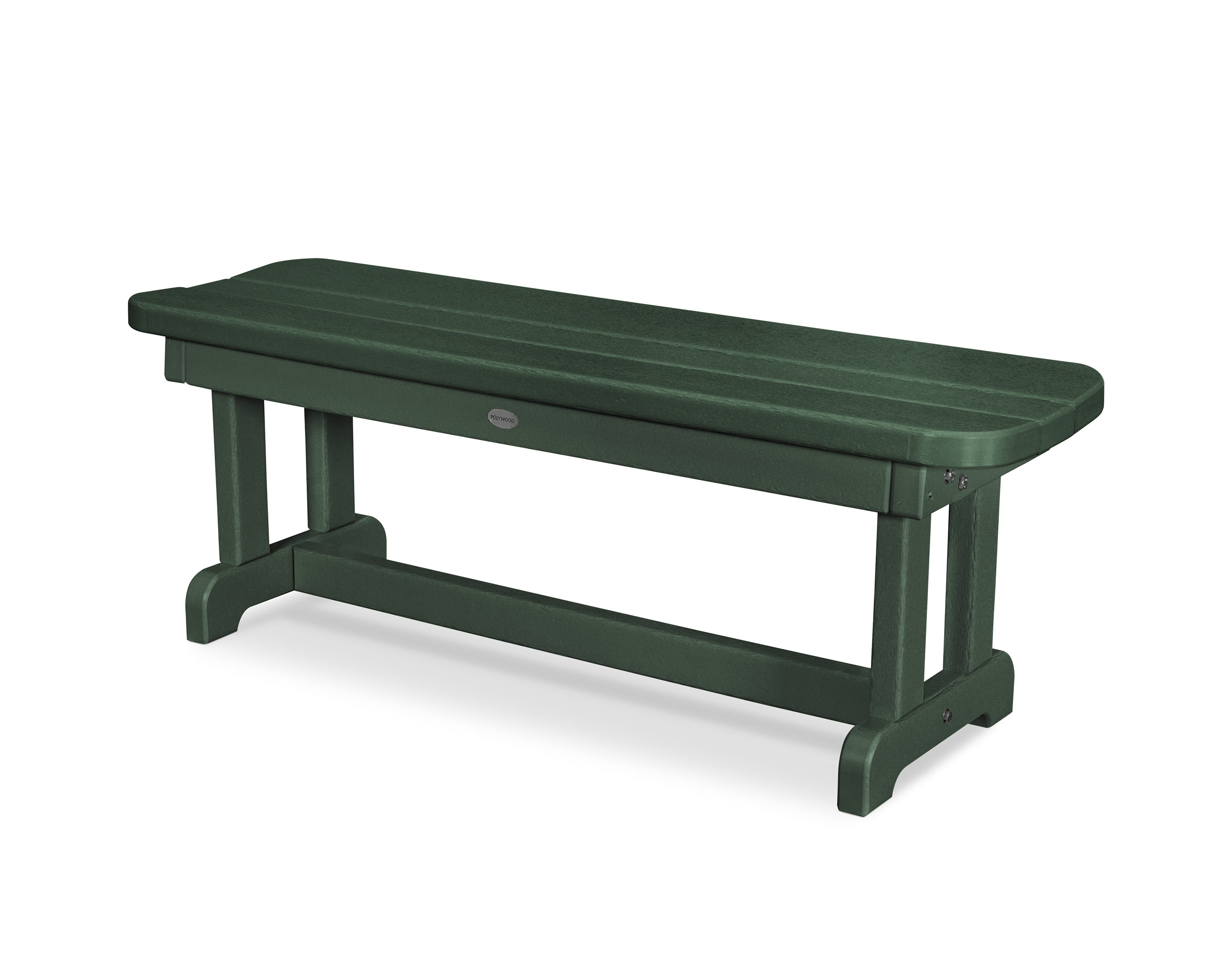 POLYWOOD® Park 48" Backless Bench in Green