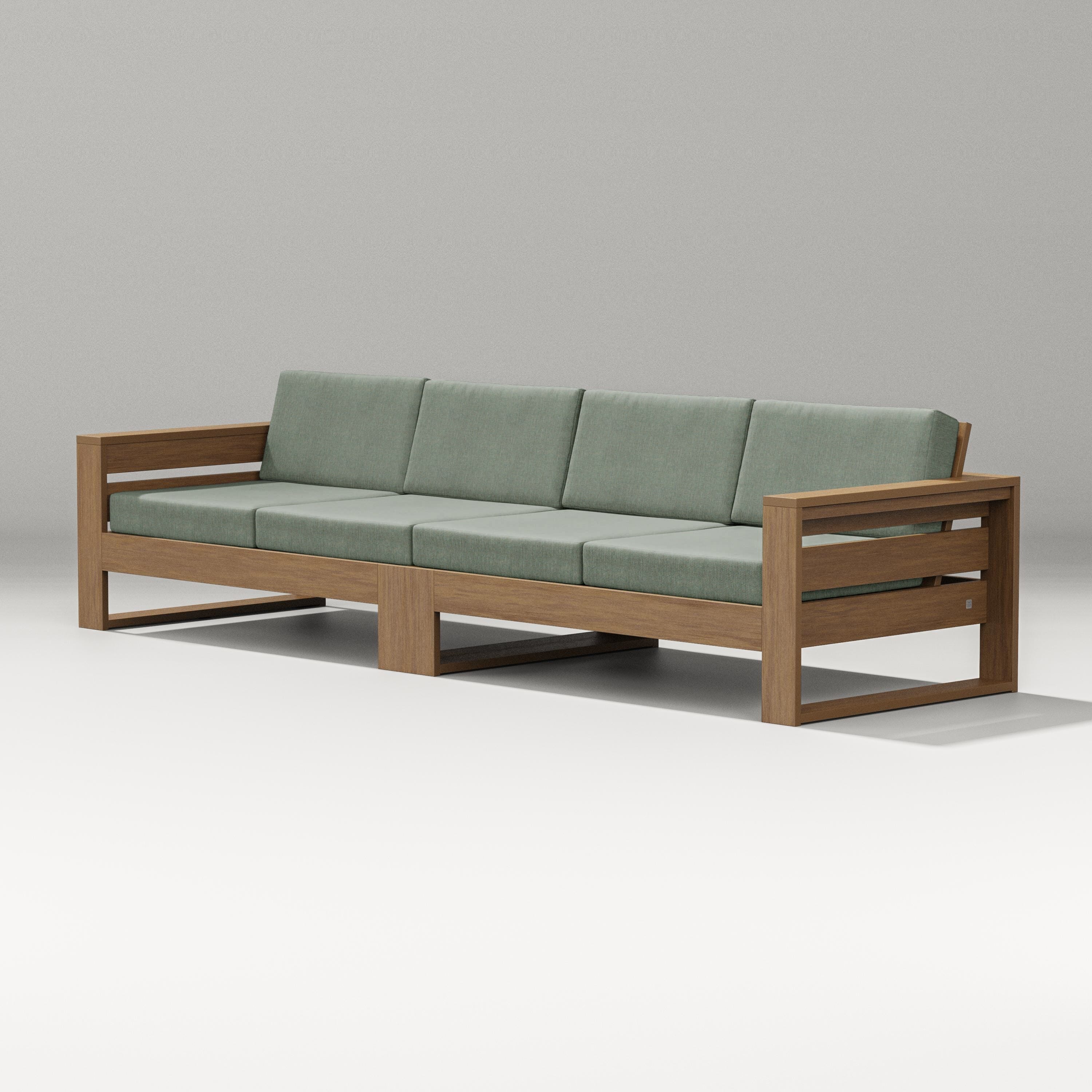 PW Designer Series Latitude Straight Sectional in Natural / Cast Sage