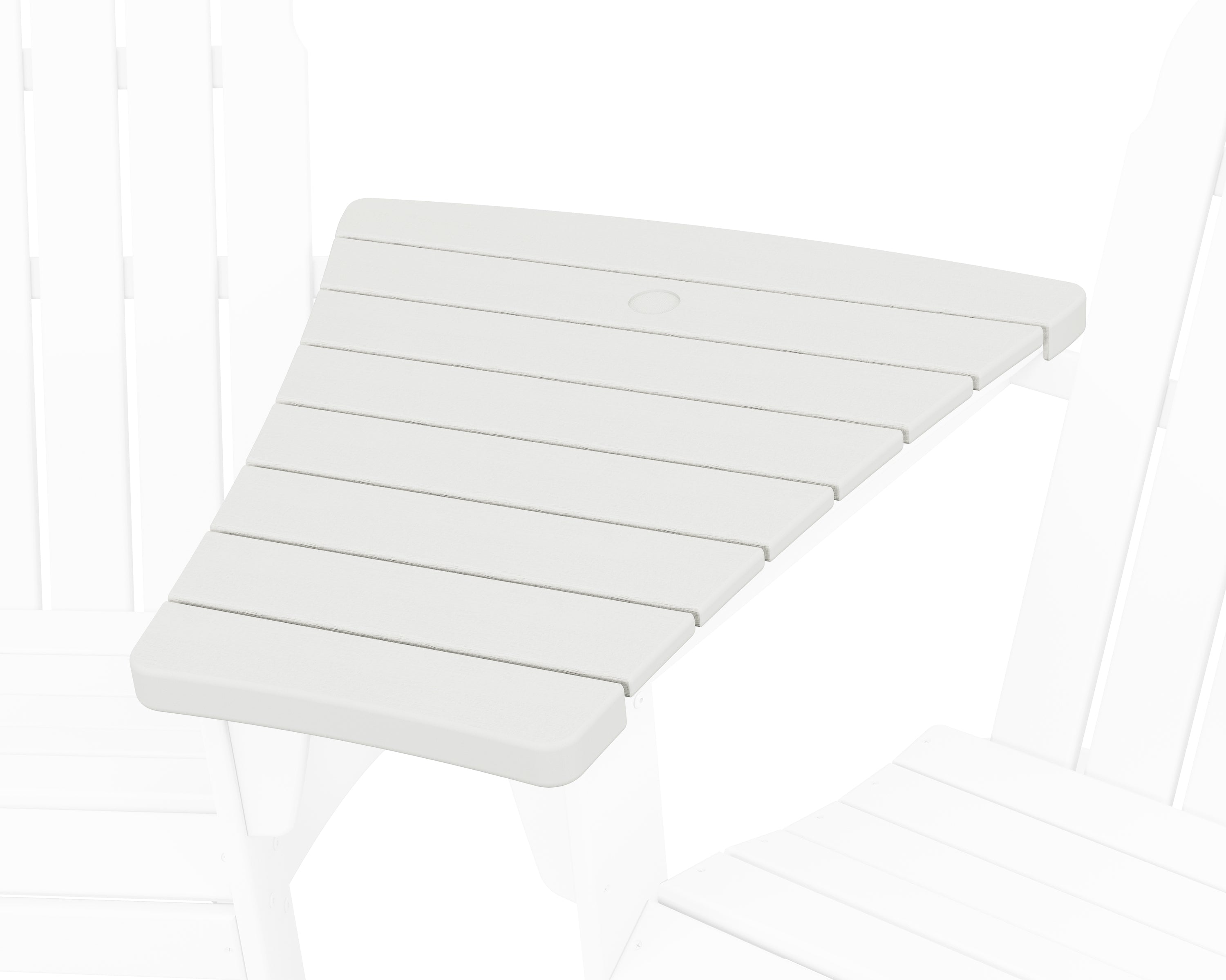 POLYWOOD 400 Series Angled Adirondack Connecting Table in Vintage White