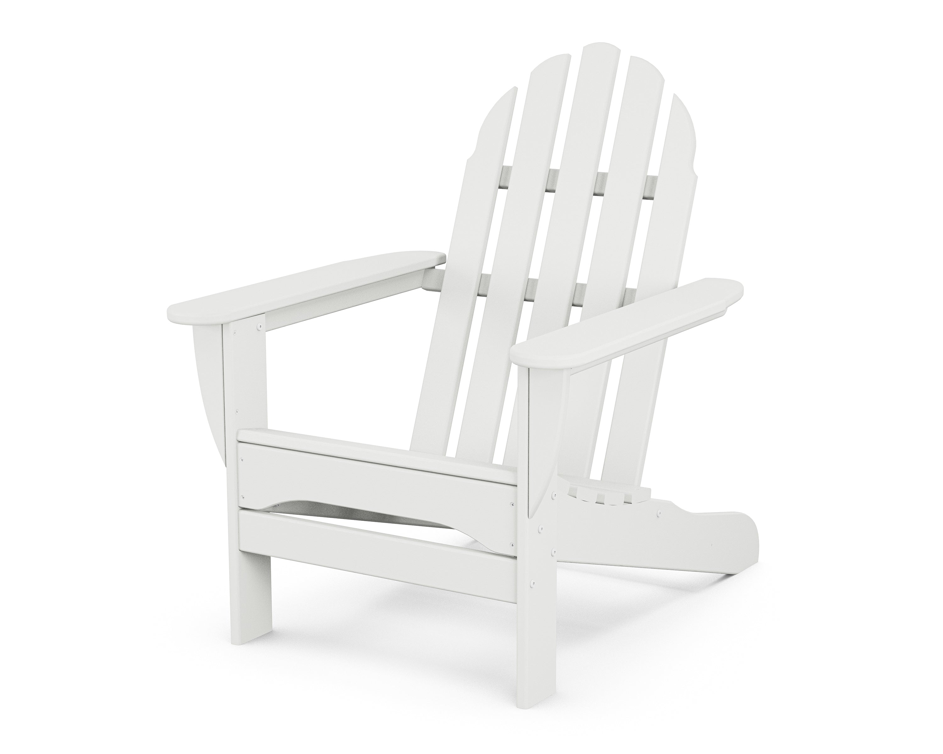 POLYWOOD Classic Adirondack Chair in White