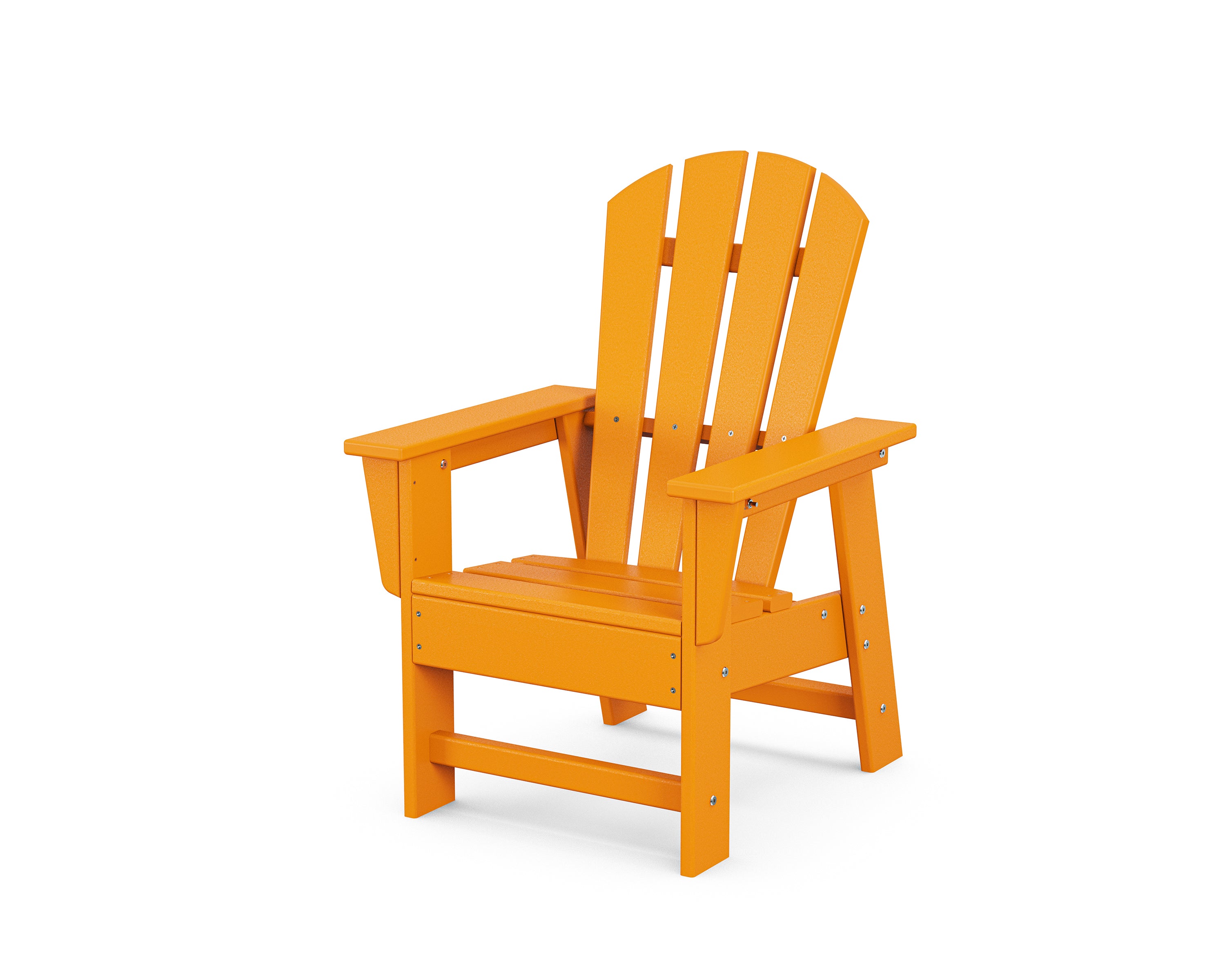 POLYWOOD Kids Adirondack Chair in Tangerine