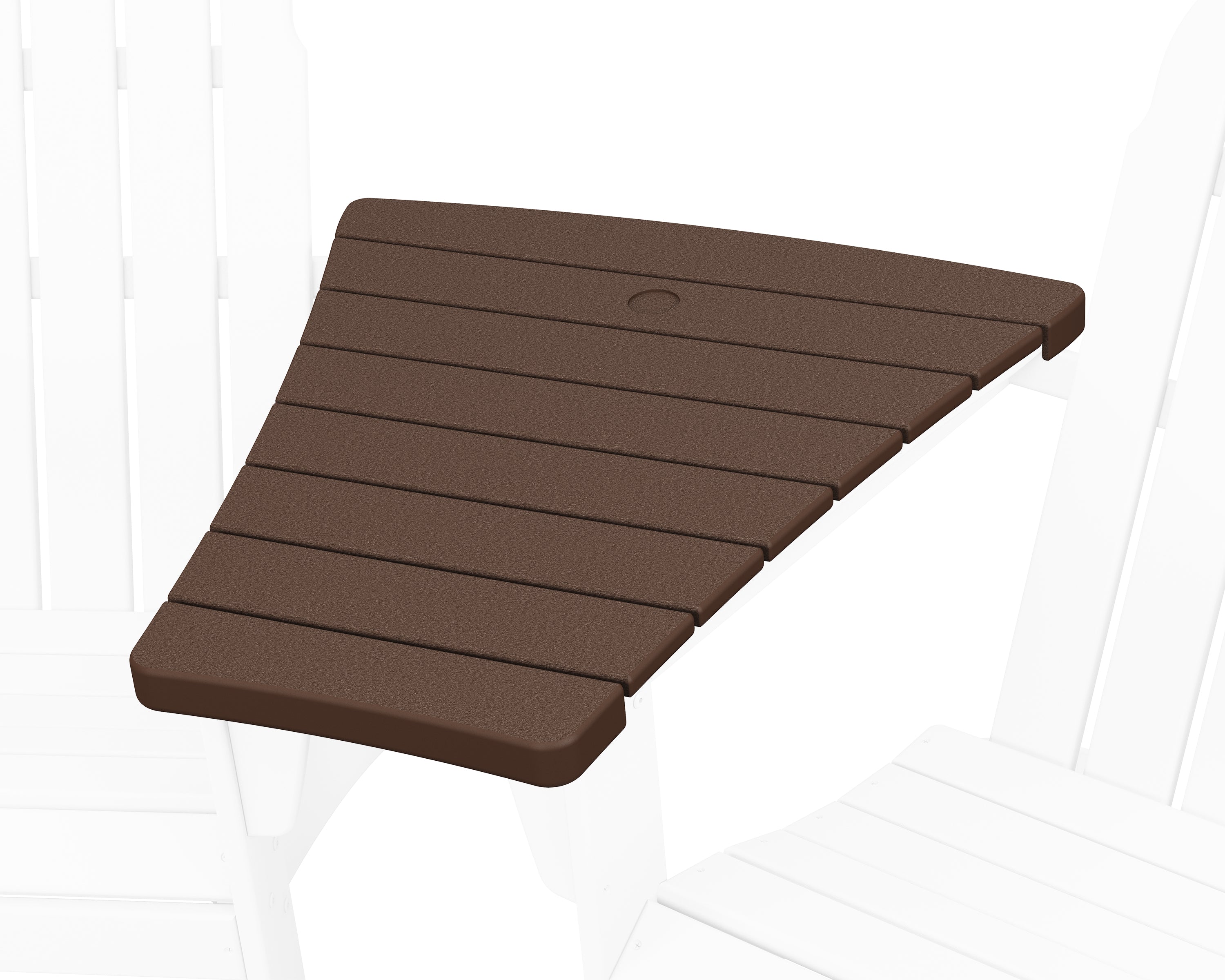 POLYWOOD 400 Series Angled Adirondack Connecting Table in Mahogany