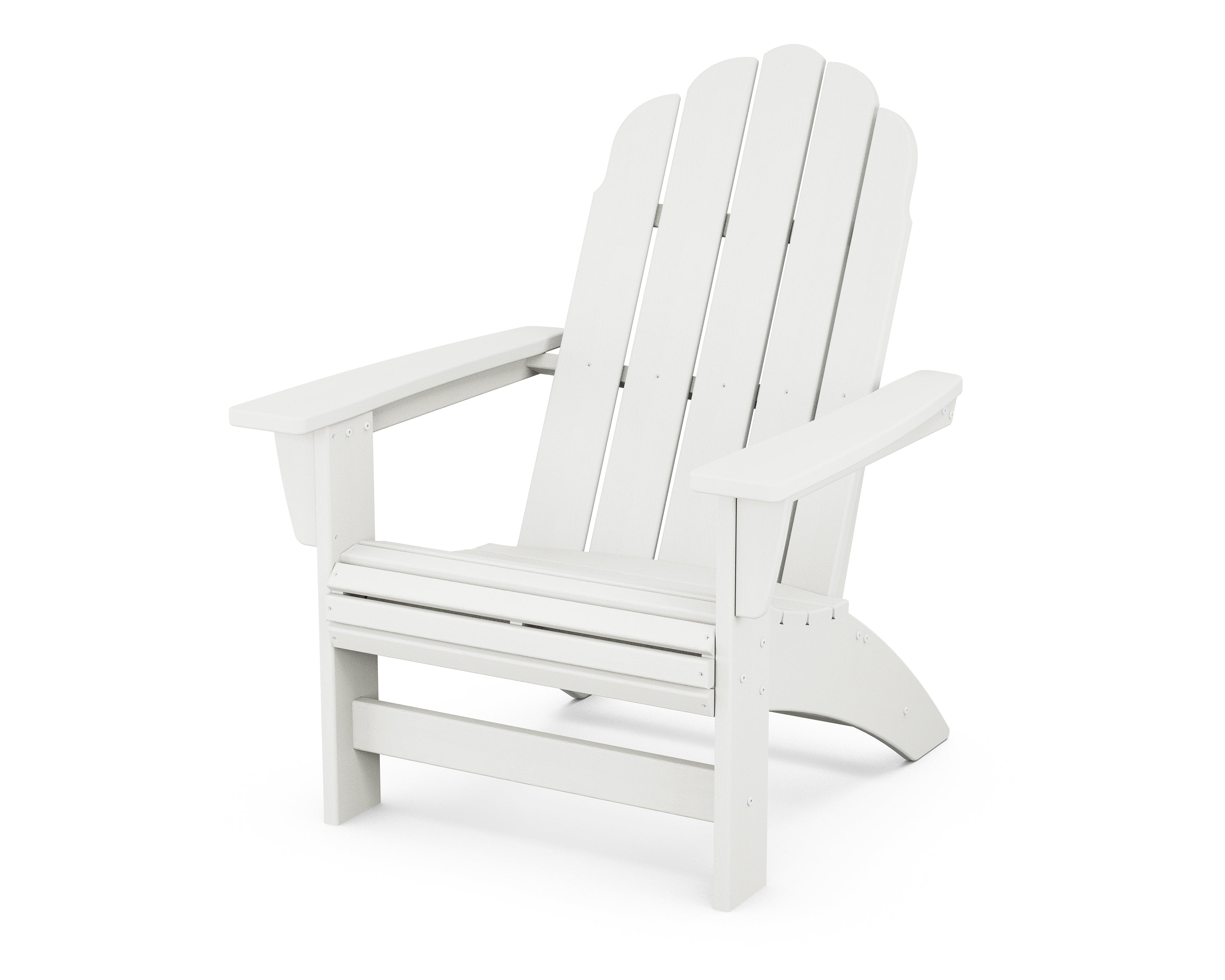 POLYWOOD Vineyard Grand Adirondack Chair in Vintage White