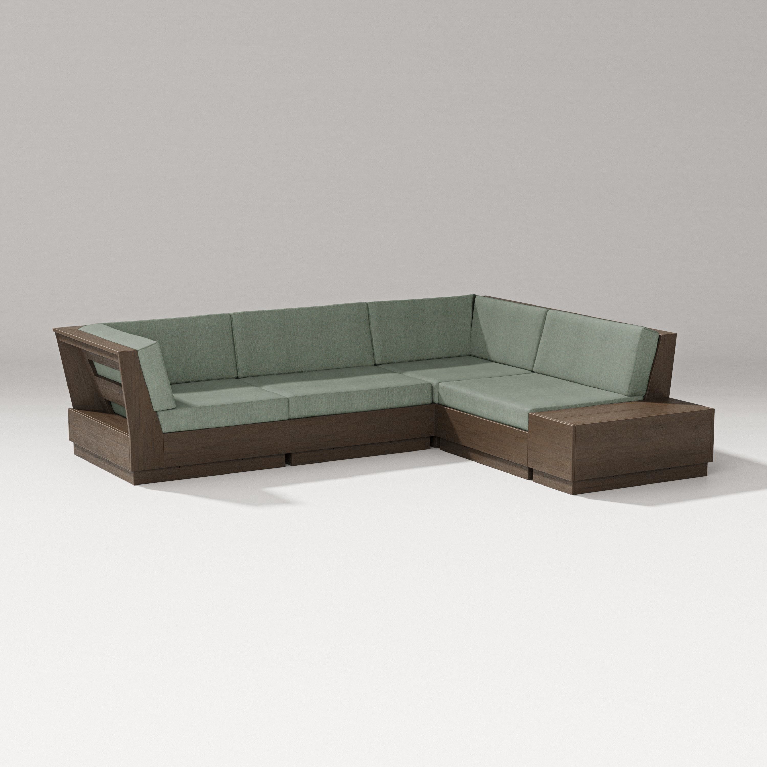 PW Designer Series Elevate Corner Sectional in Kona / Cast Sage
