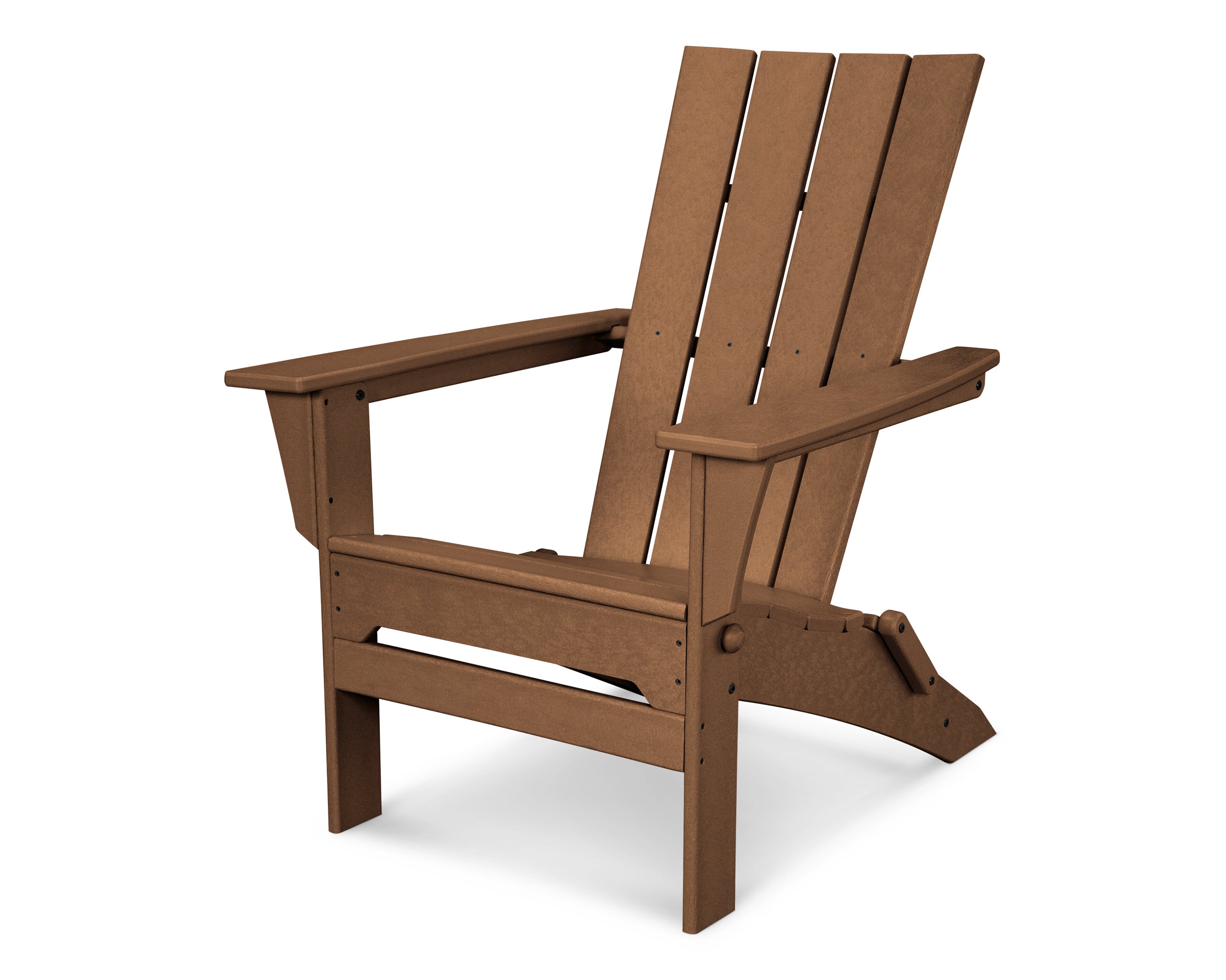 POLYWOOD Quattro Folding Adirondack in Teak