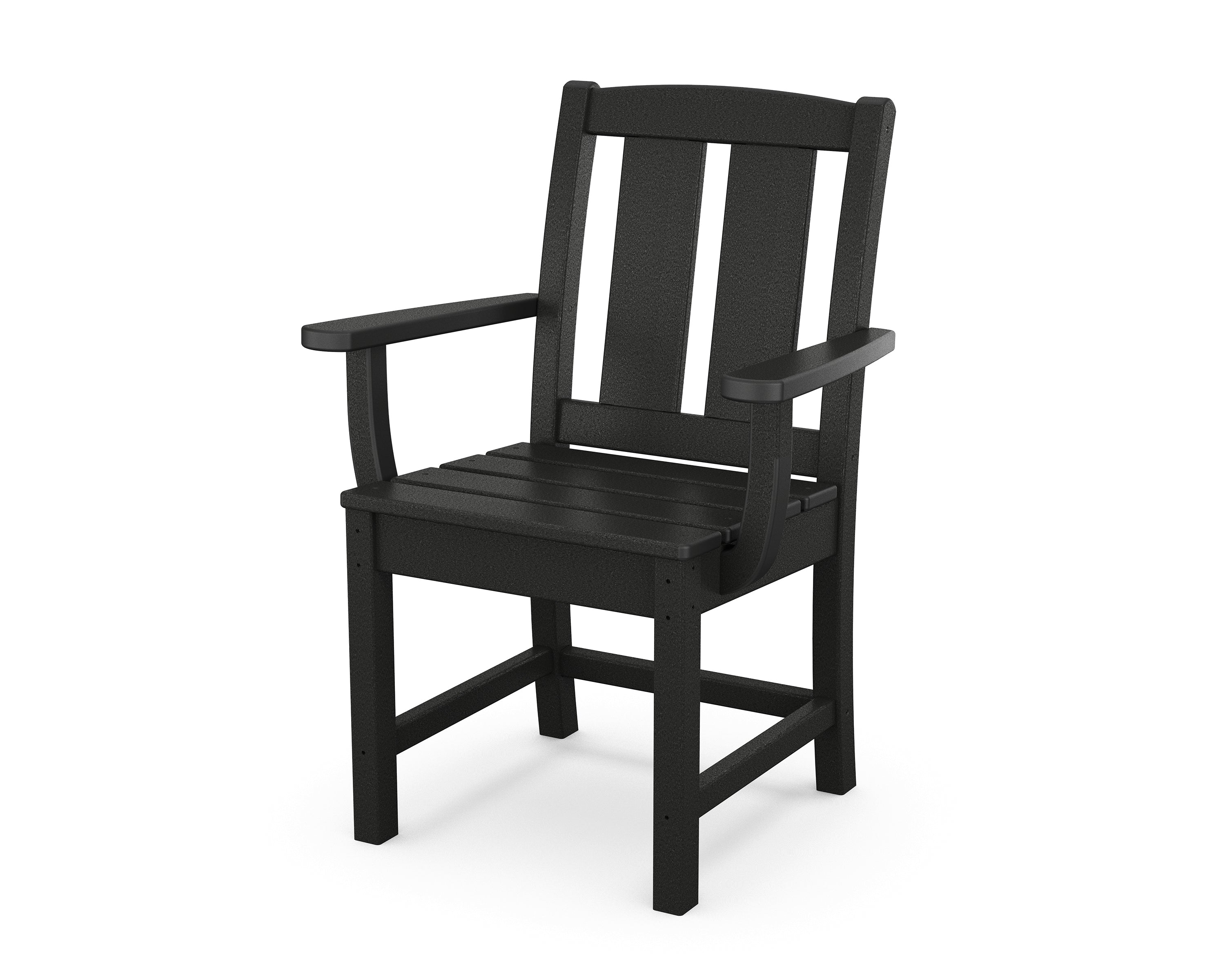POLYWOOD Mission Dining Arm Chair in Black