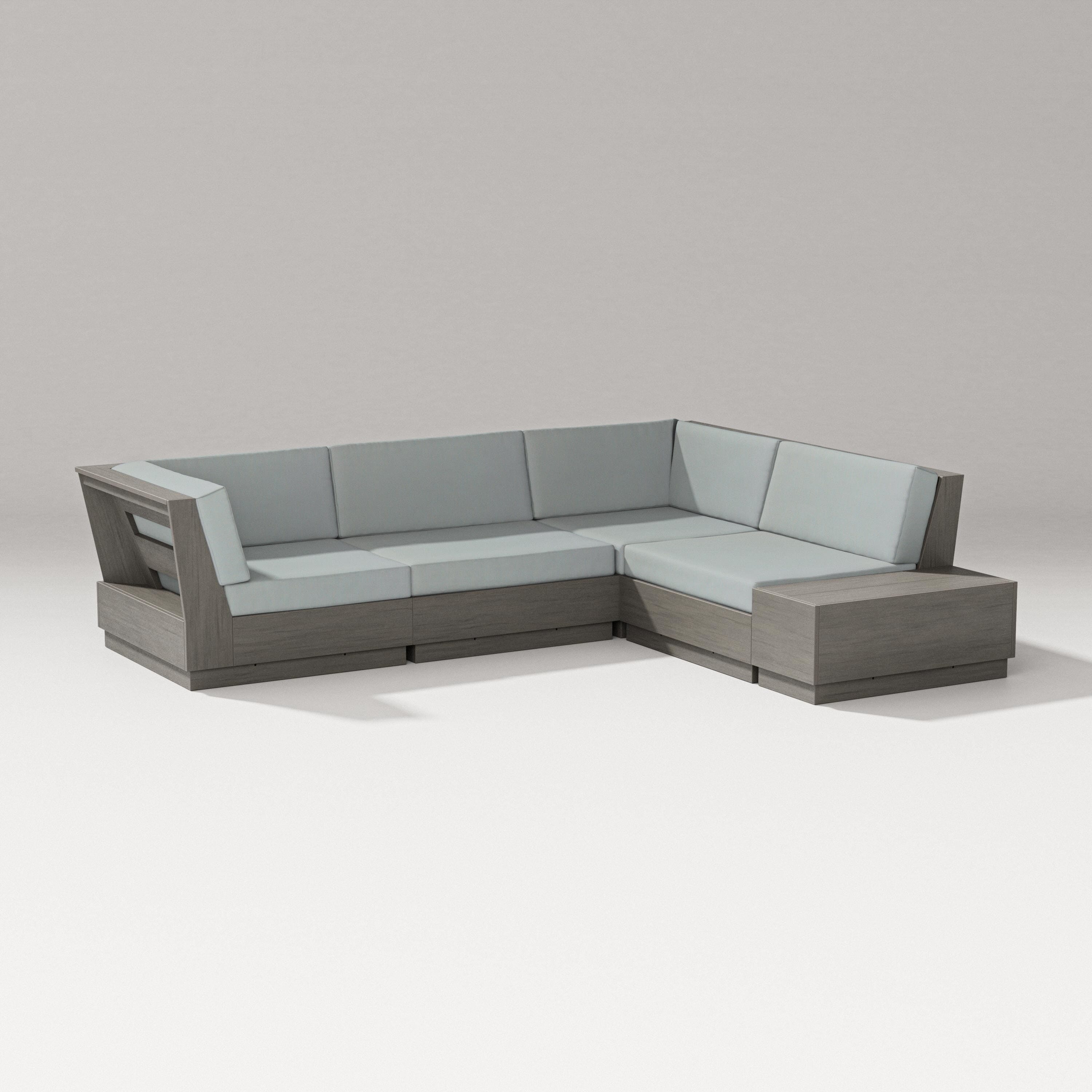 PW Designer Series Elevate Corner Sectional in Driftwood / Spa