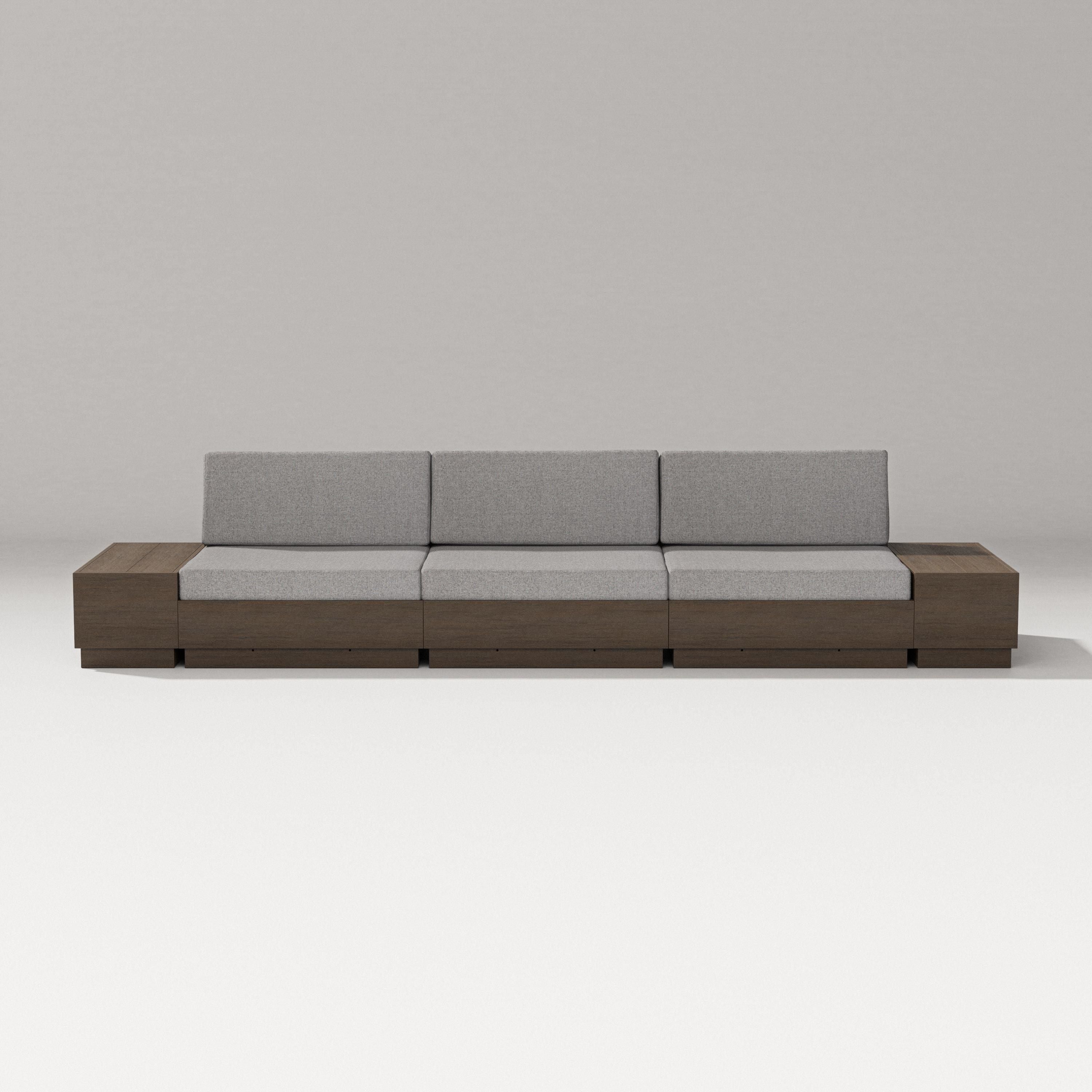 PW Designer Series Elevate Straight Sectional in Kona / Grey Mist