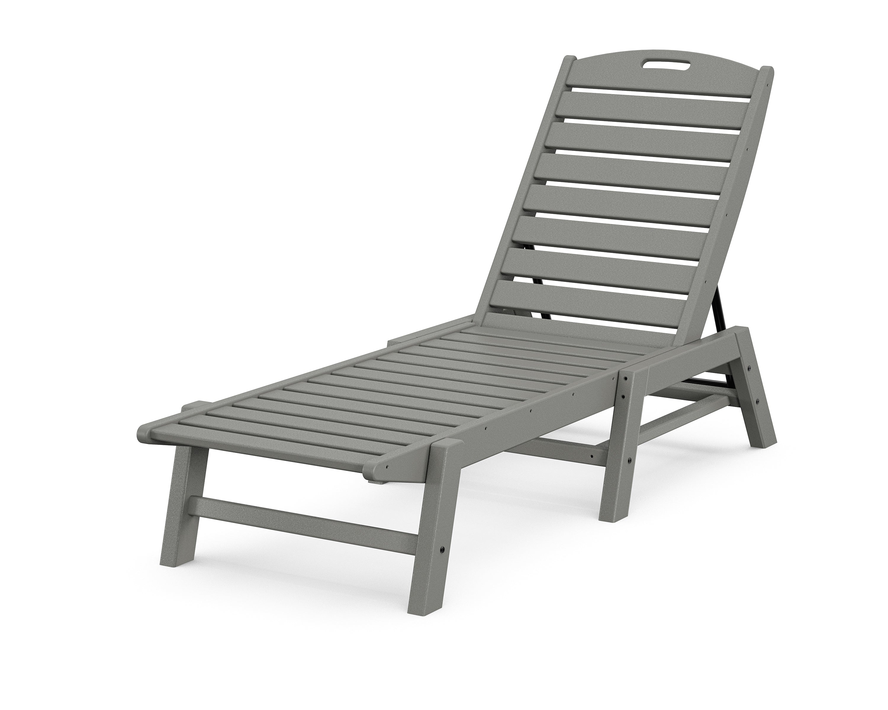 POLYWOOD Nautical Chaise in Slate Grey