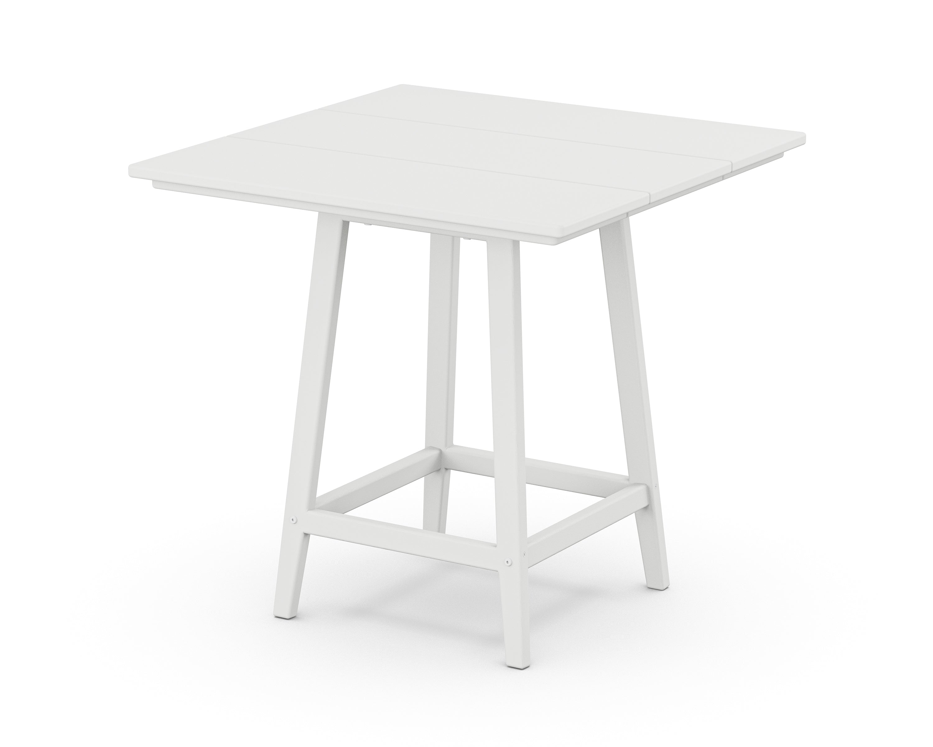 POLYWOOD Studio 30" Square Bistro Table in White