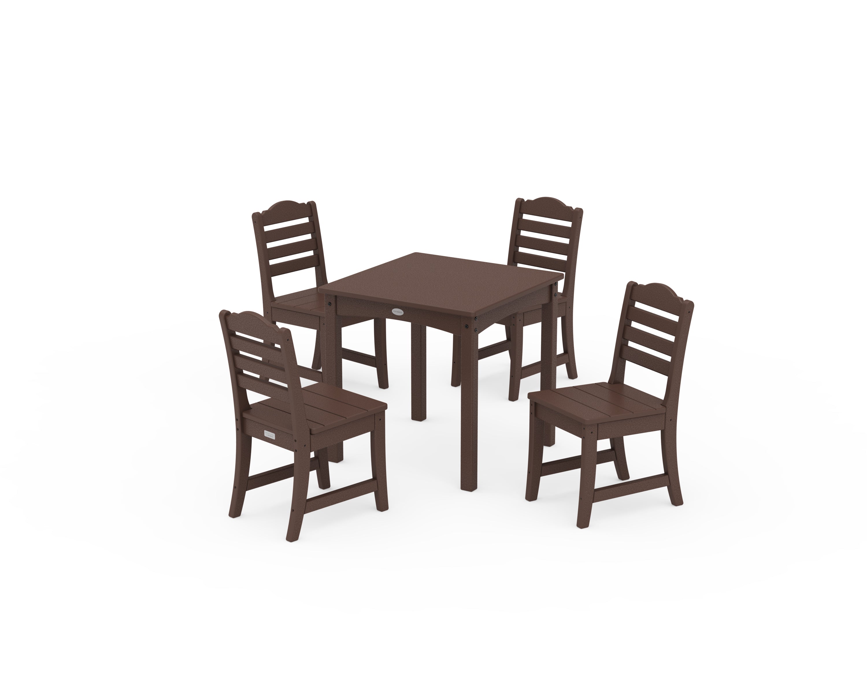 POLYWOOD Savannah Kids 5-Piece Dining Set in Mahogany
