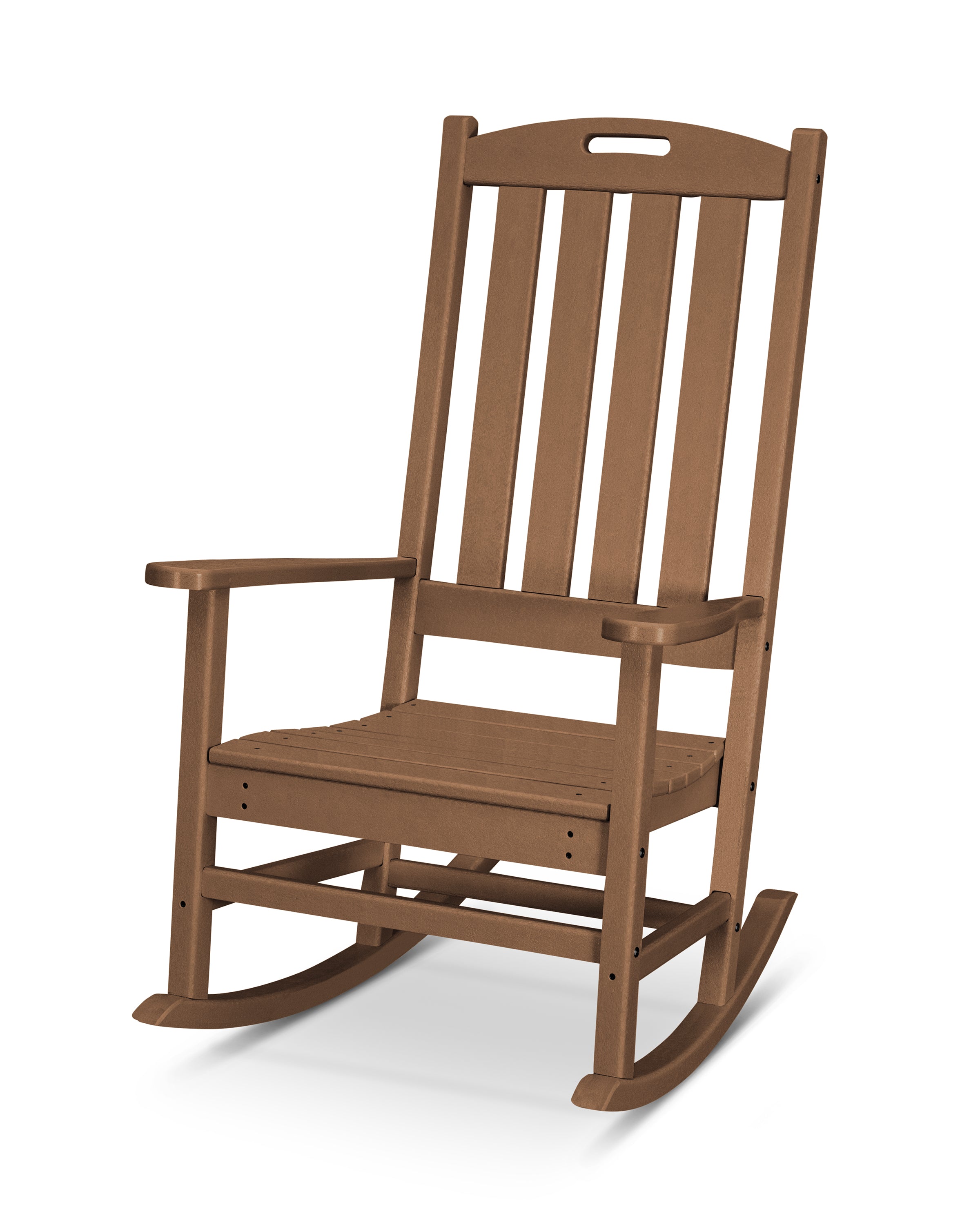 POLYWOOD® Nautical Porch Rocking Chair in Teak