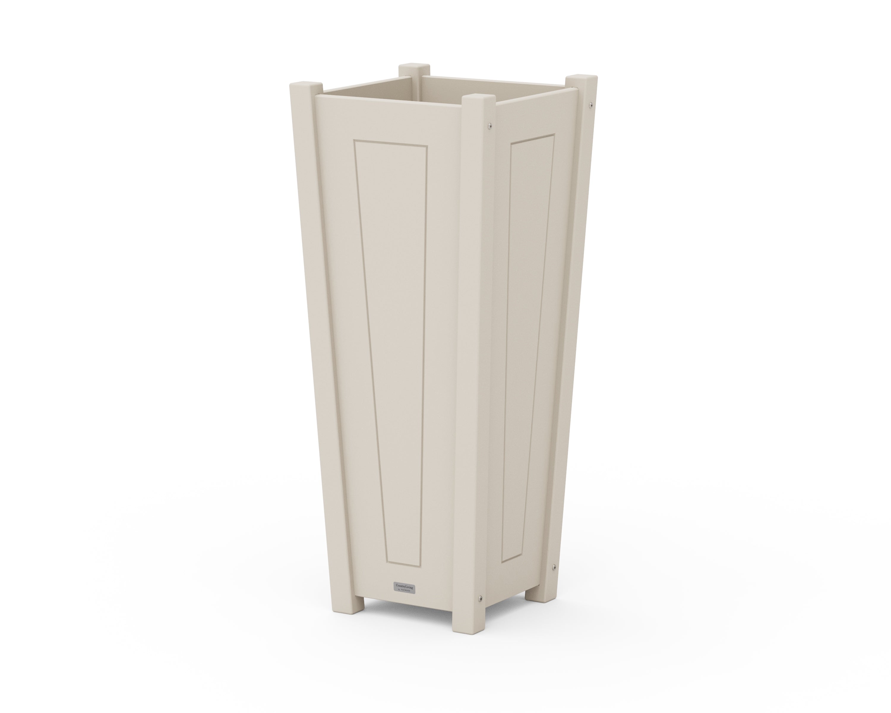 Country Living Country Living Tapered Square Tall Planter Box in Sand