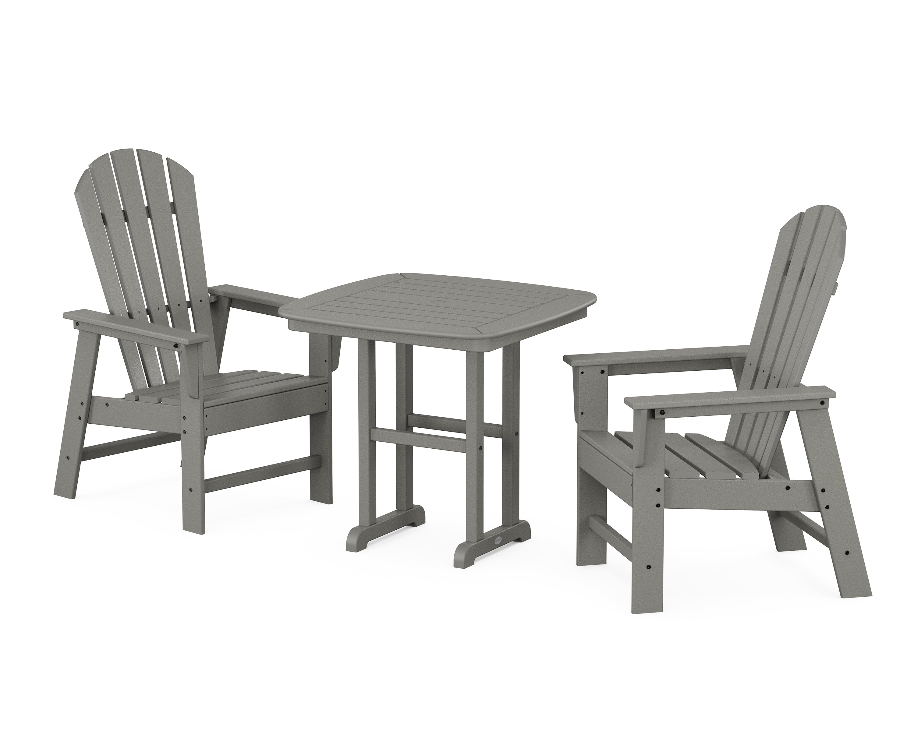 POLYWOOD® South Beach 3-Piece Dining Set in Slate Grey
