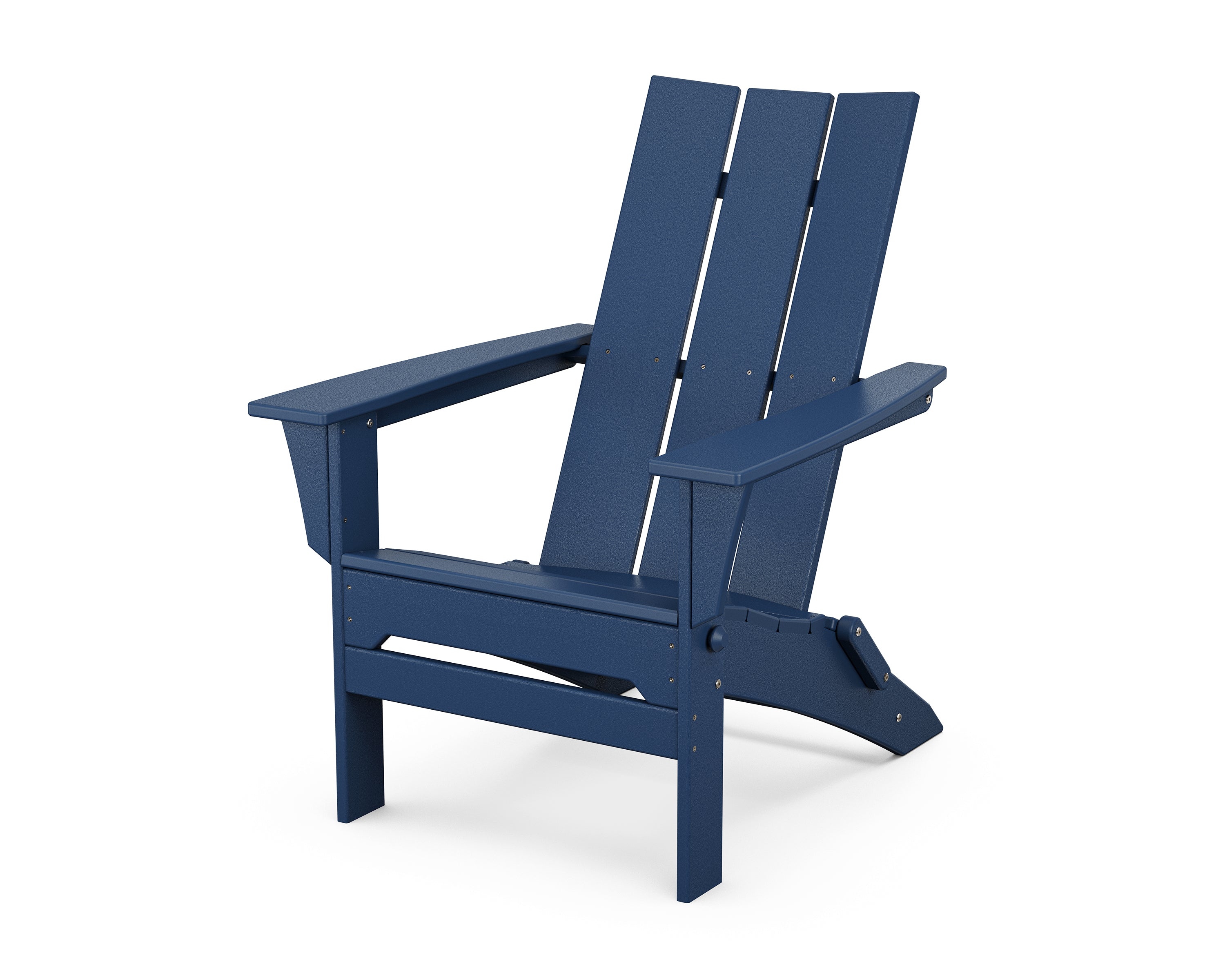 POLYWOOD Modern Folding Adirondack in Navy