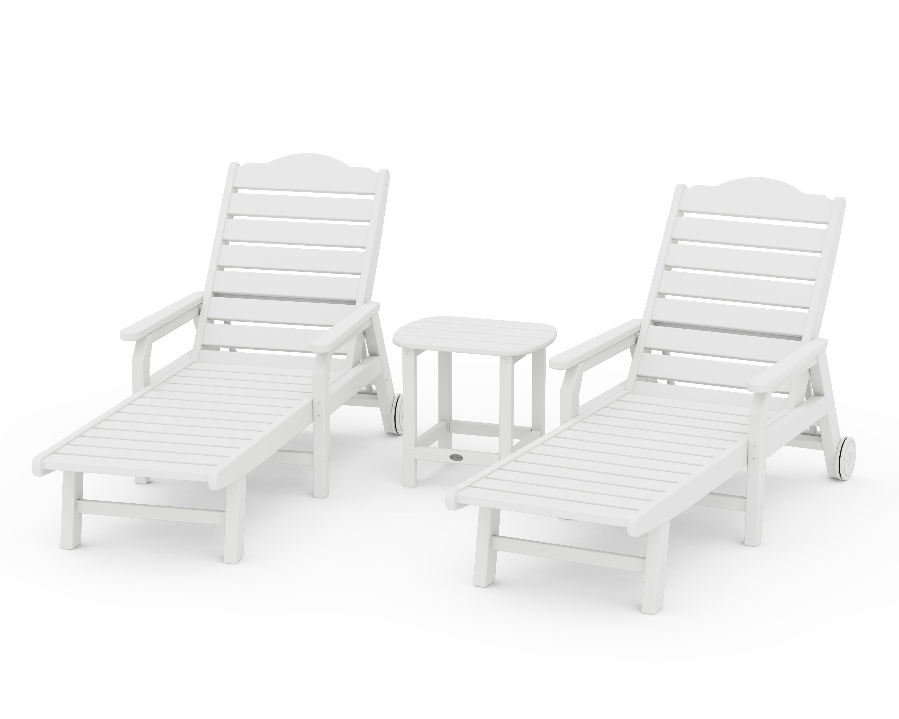 Draper James™ by  POLYWOOD 3-Piece Savannah Chaise Lounge Set in White