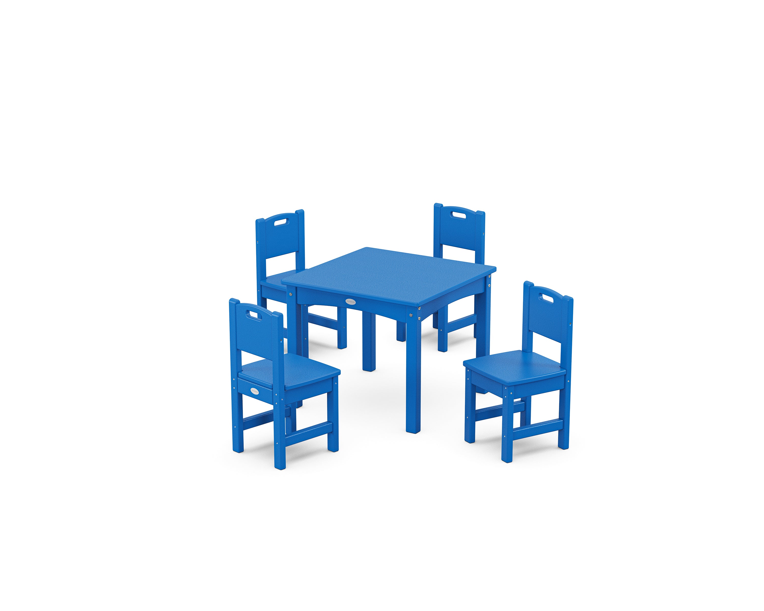 POLYWOOD Toddler 5-Piece Dining Set in Pacific Blue