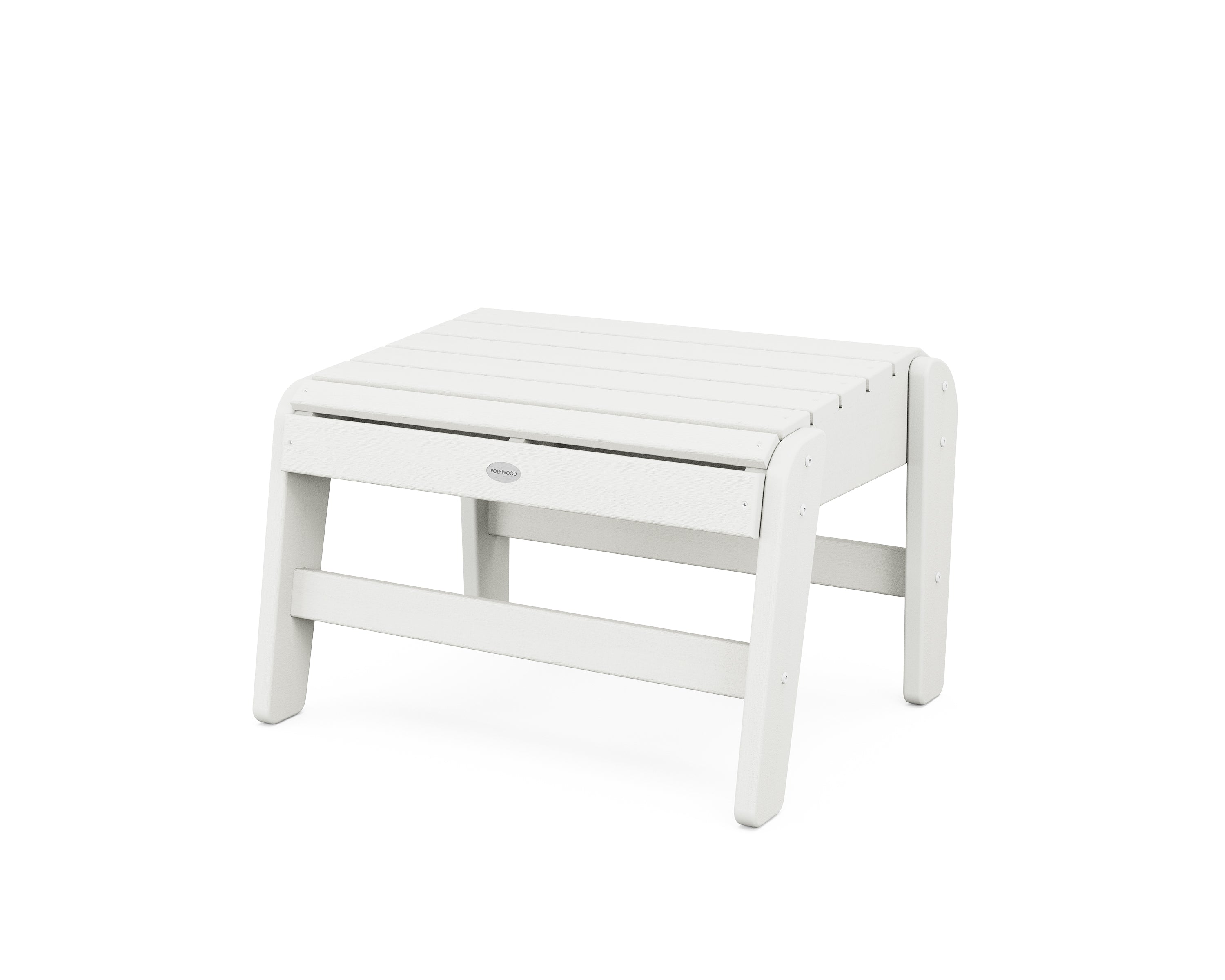 POLYWOOD Grand Upright Adirondack Ottoman in Vintage White
