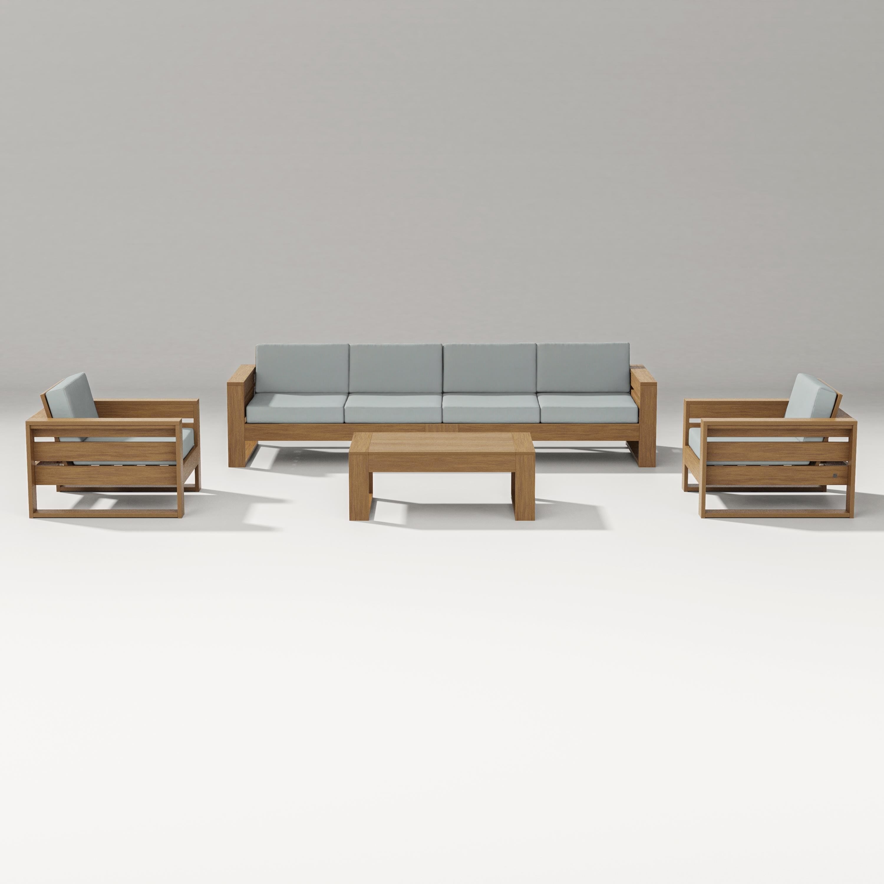 PW Designer Series Latitude 5-Piece Lounge Sofa Set in Natural / Spa