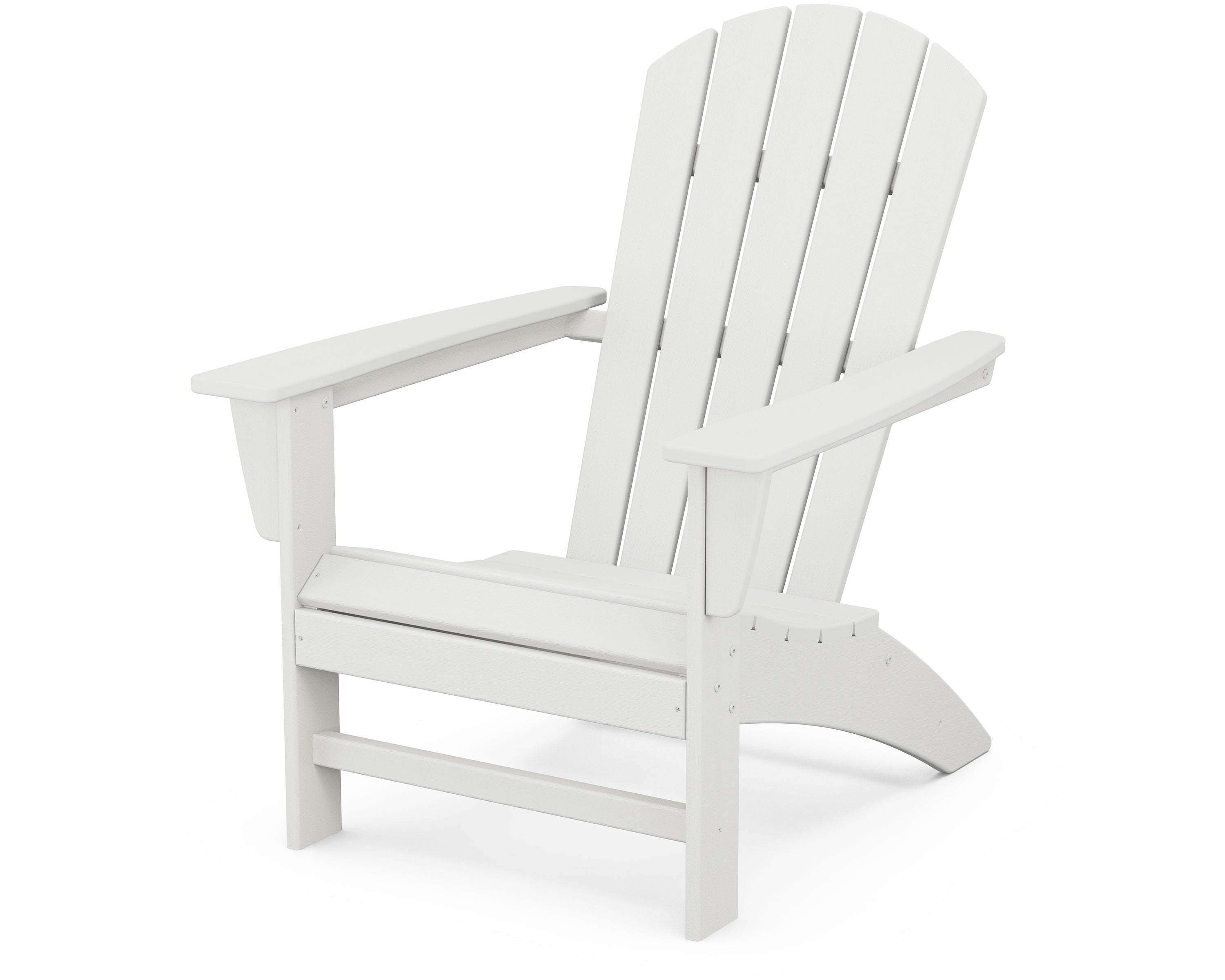POLYWOOD Nautical Adirondack Chair in Vintage White