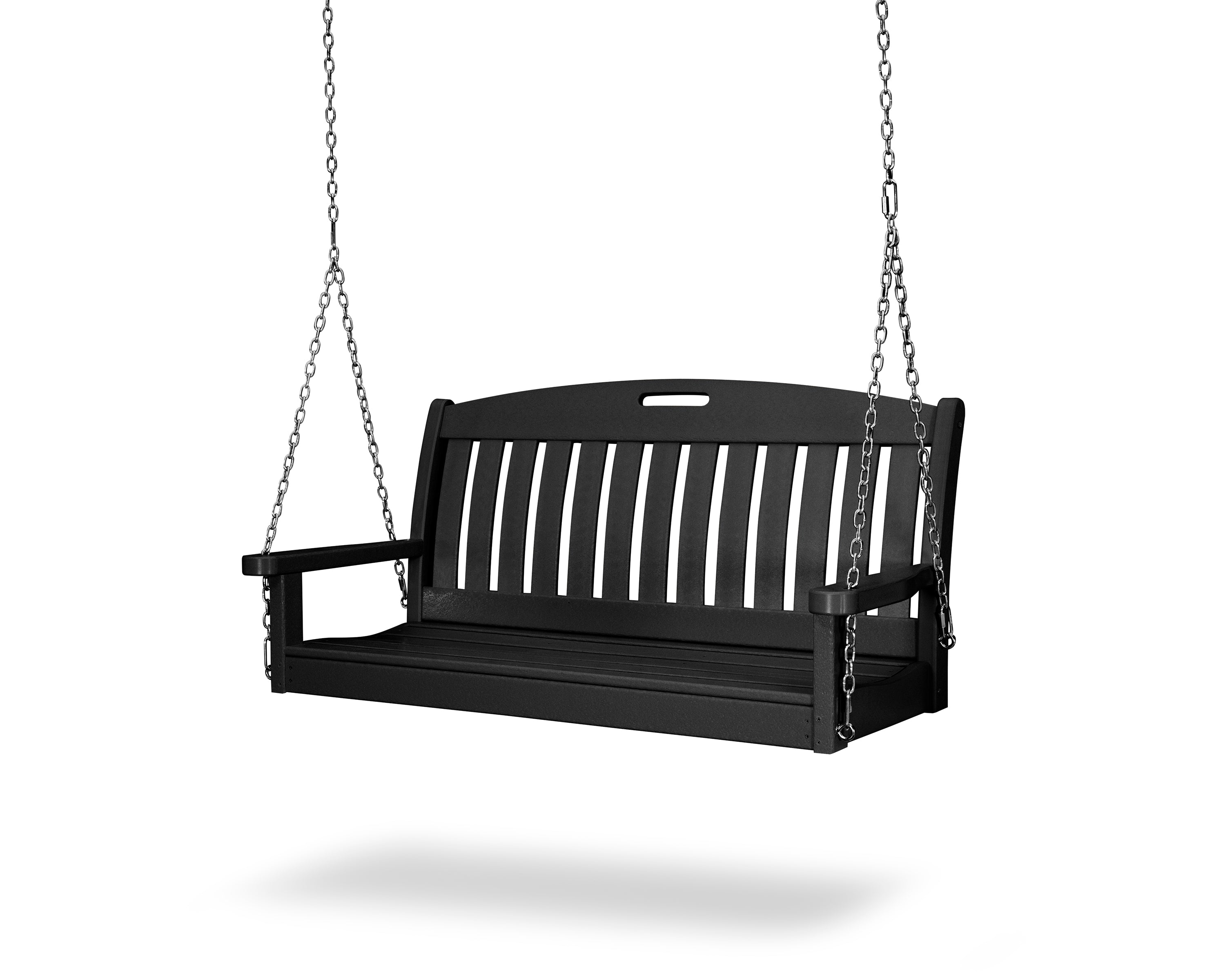 POLYWOOD Nautical 48" Swing in Black