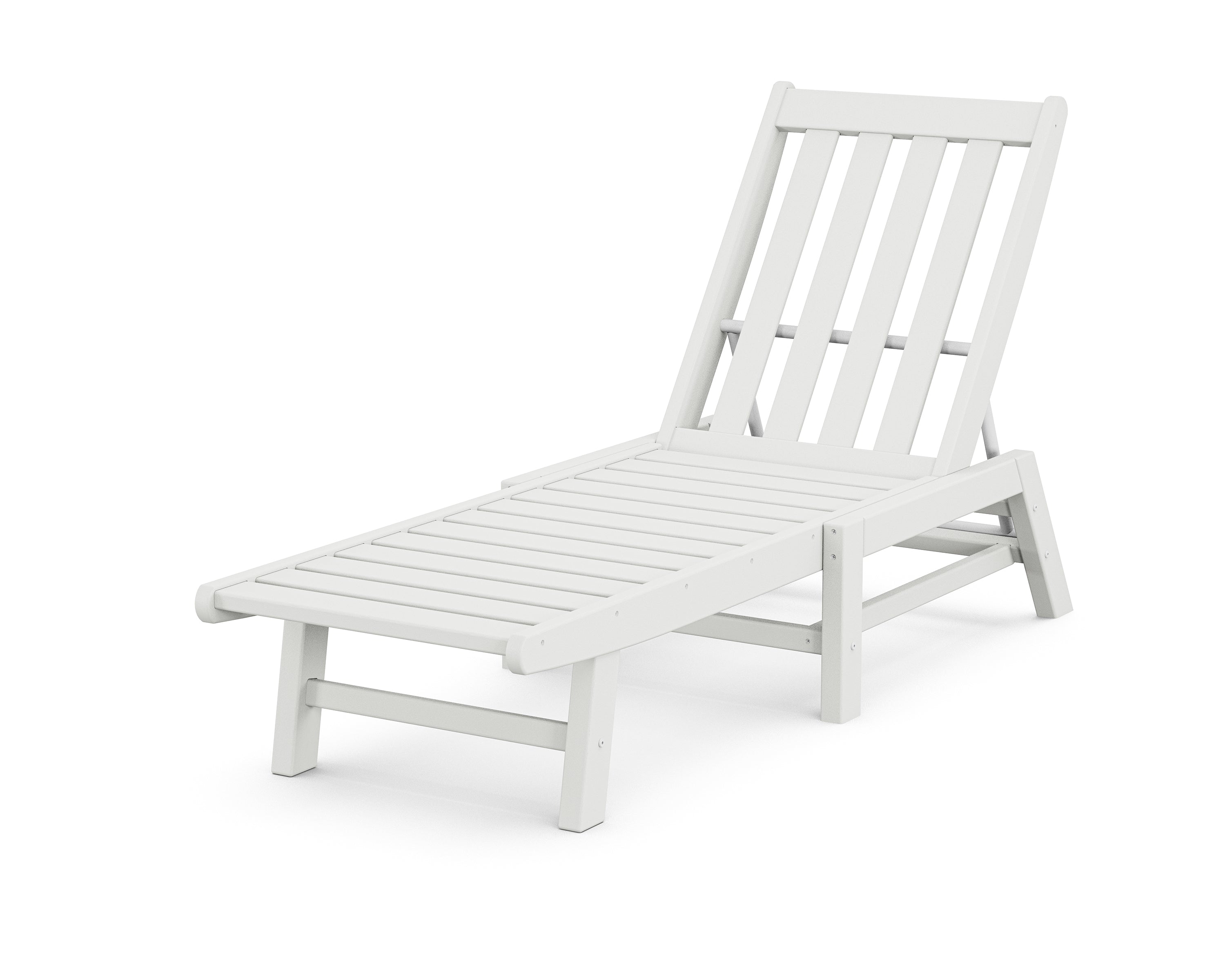 POLYWOOD® Vineyard Chaise in White