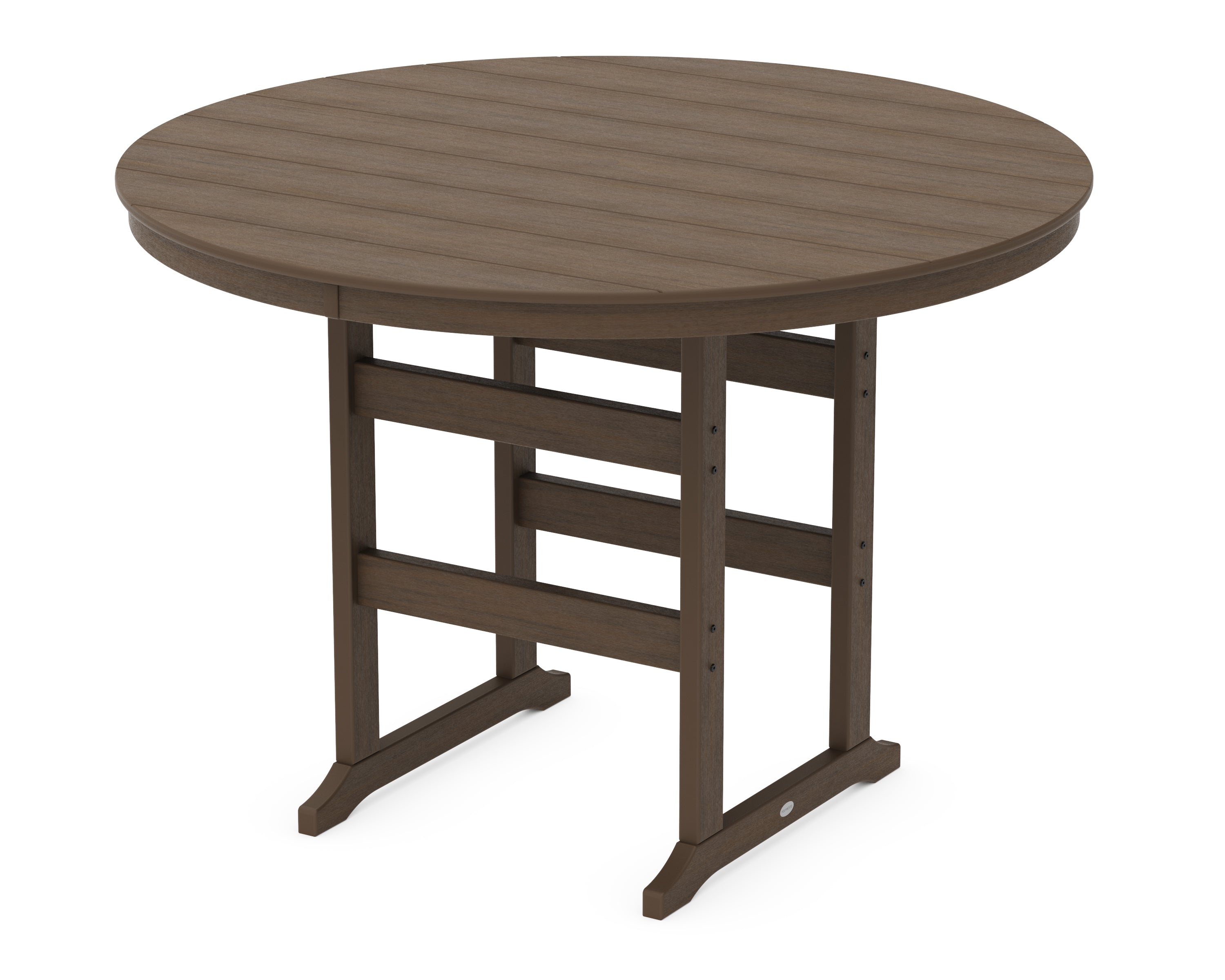 POLYWOOD 60” Round Farmhouse Bar Table in Kona