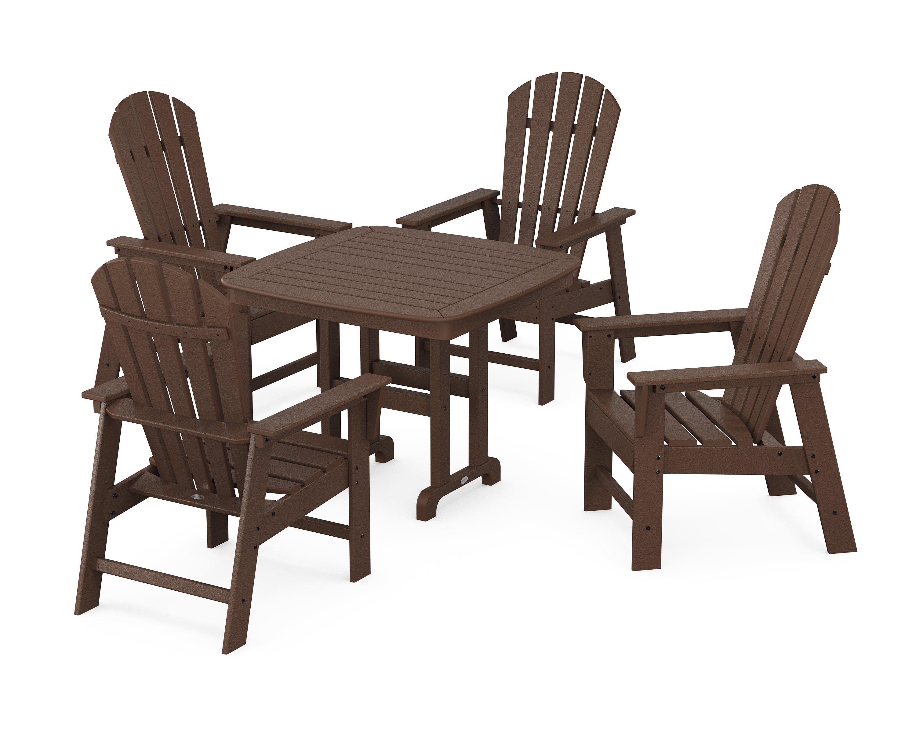 POLYWOOD® South Beach 5-Piece Dining Set in Mahogany