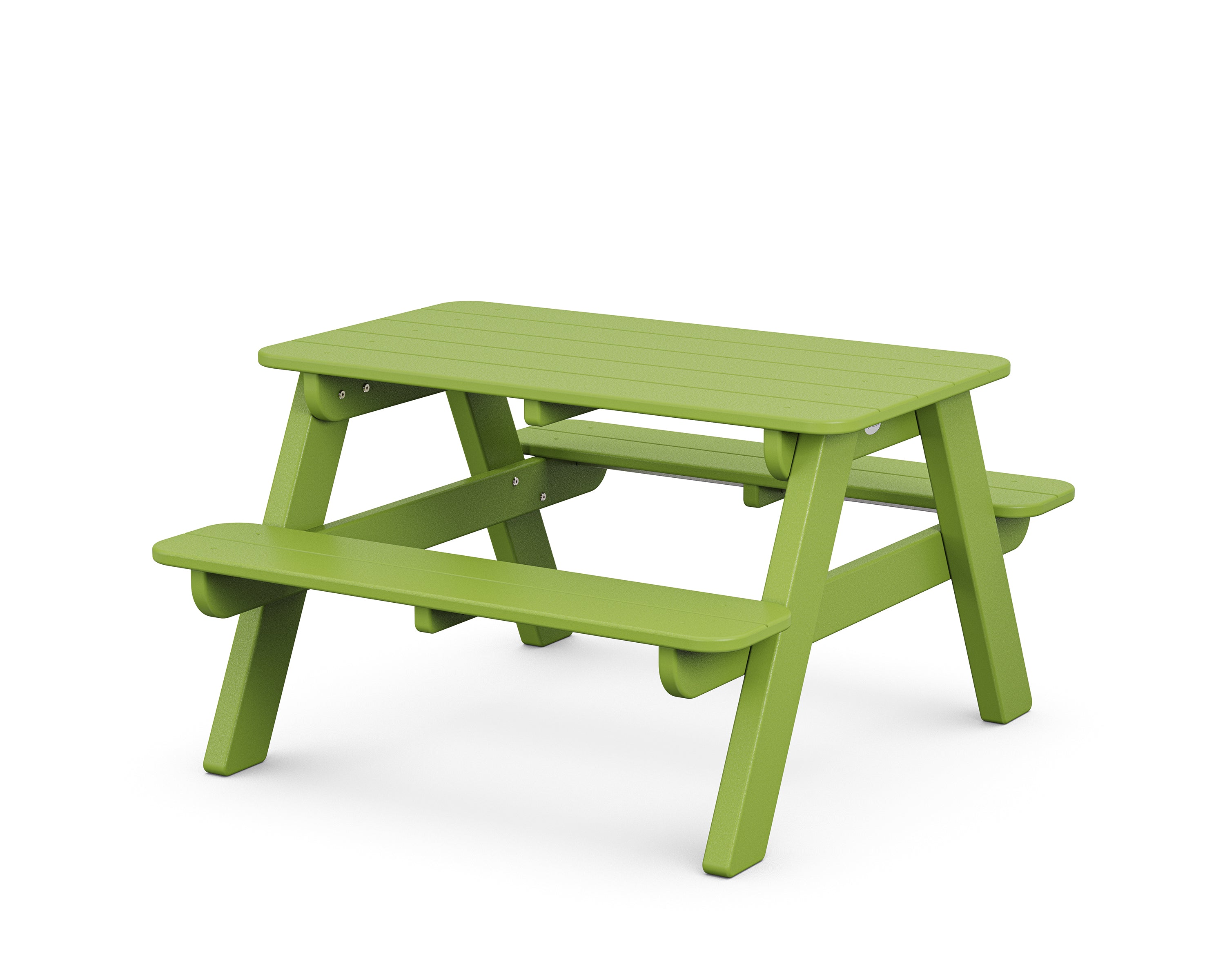 POLYWOOD Kids Outdoor Picnic Table in Lime
