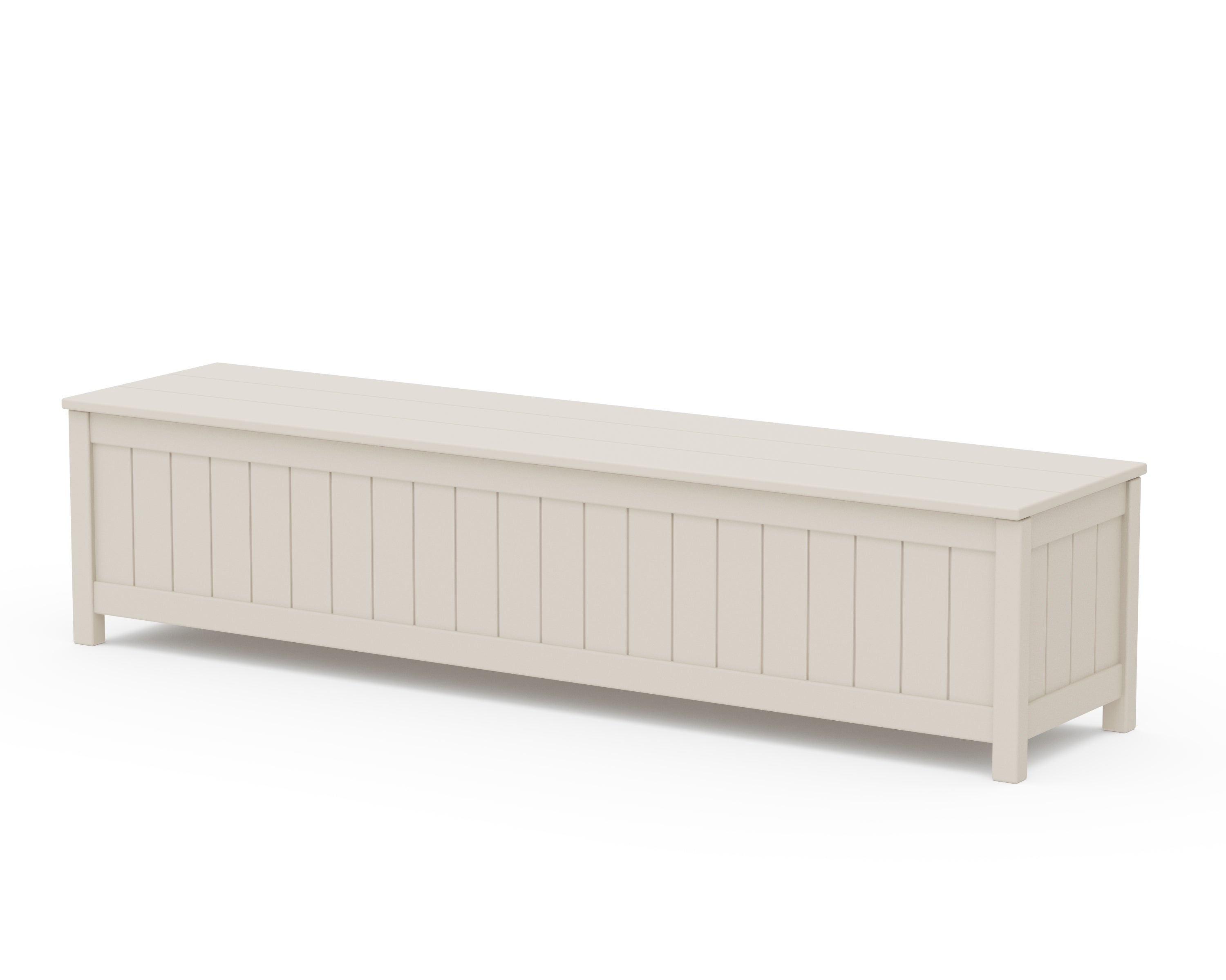 POLYWOOD Vineyard 72” Storage Bench in Sand