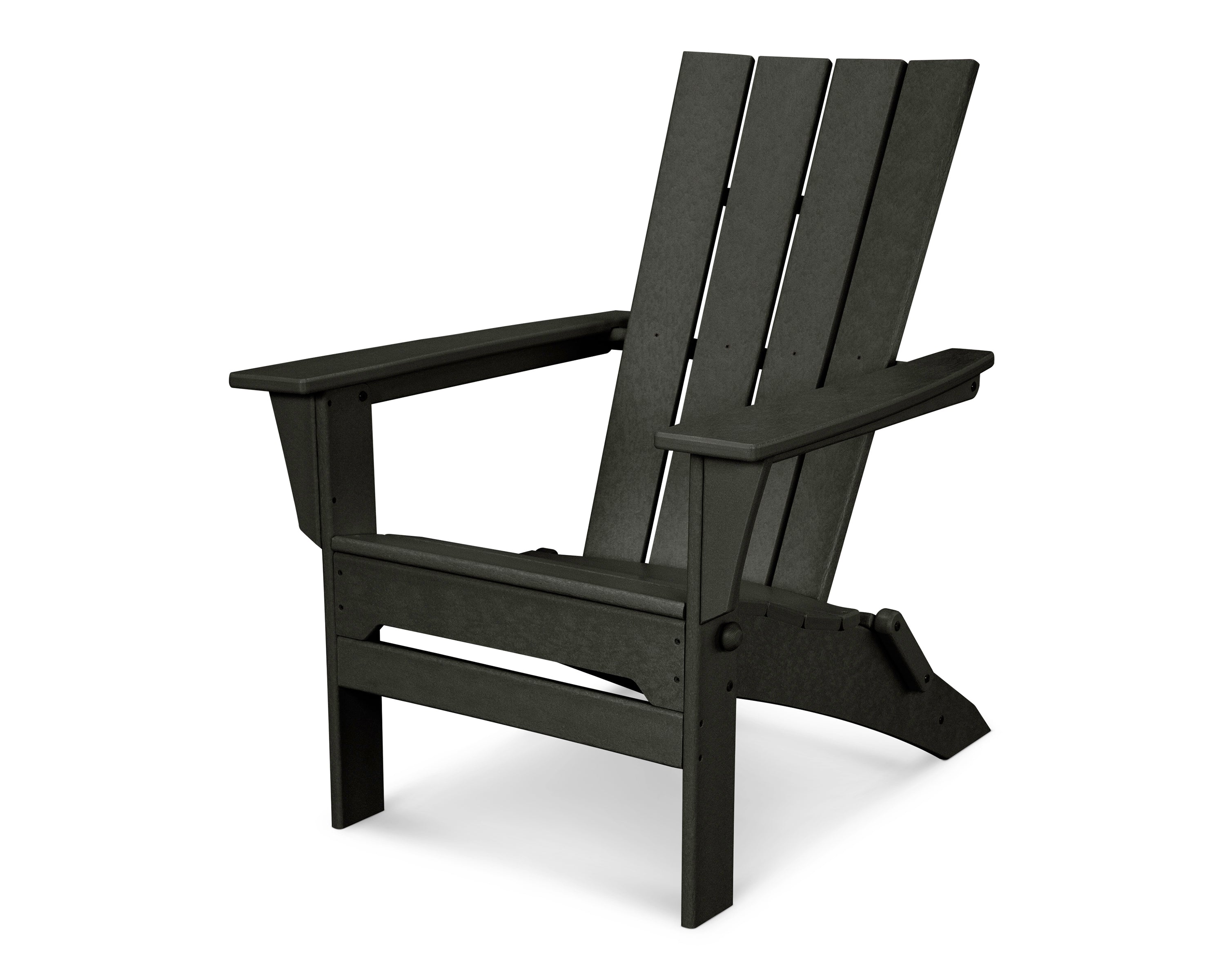 POLYWOOD Quattro Folding Adirondack in Black