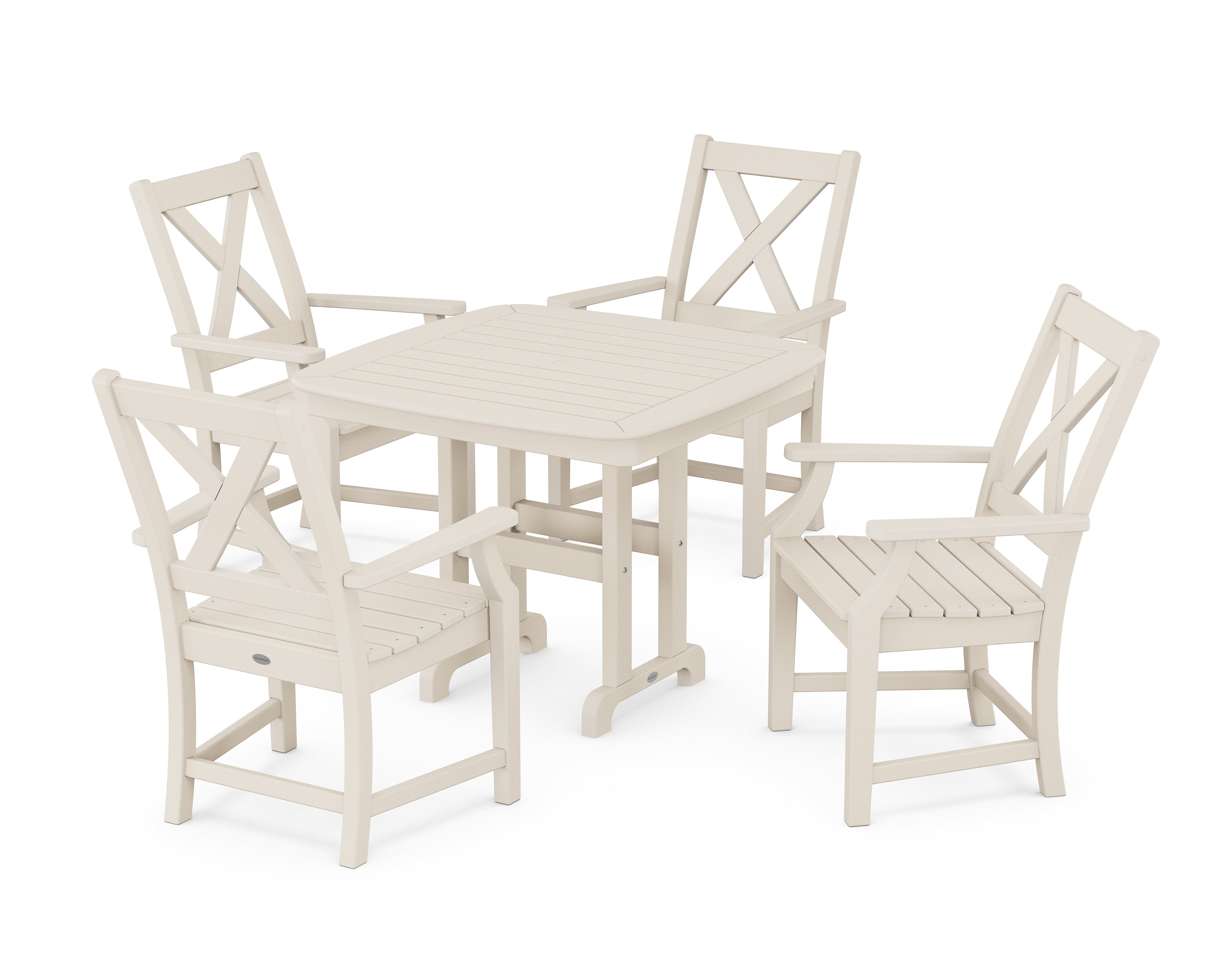 POLYWOOD® Braxton 5-Piece Dining Set in Sand