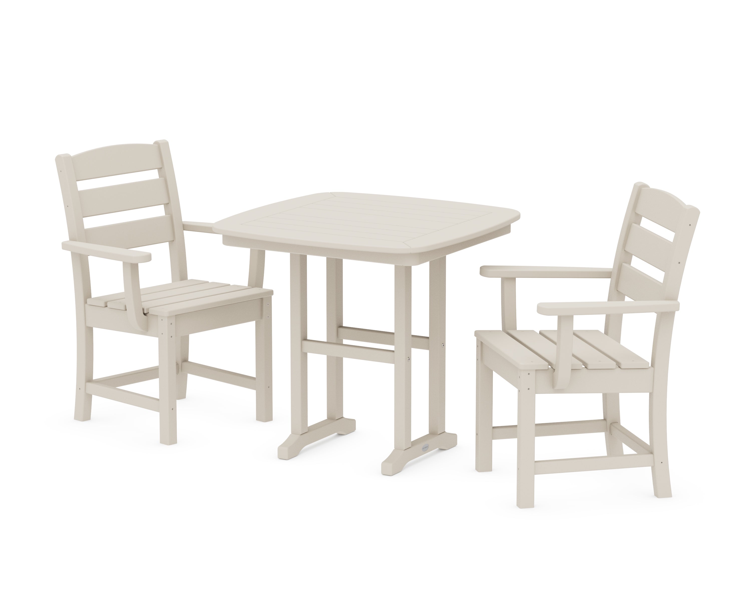 POLYWOOD Lakeside 3-Piece Dining Set in Sand