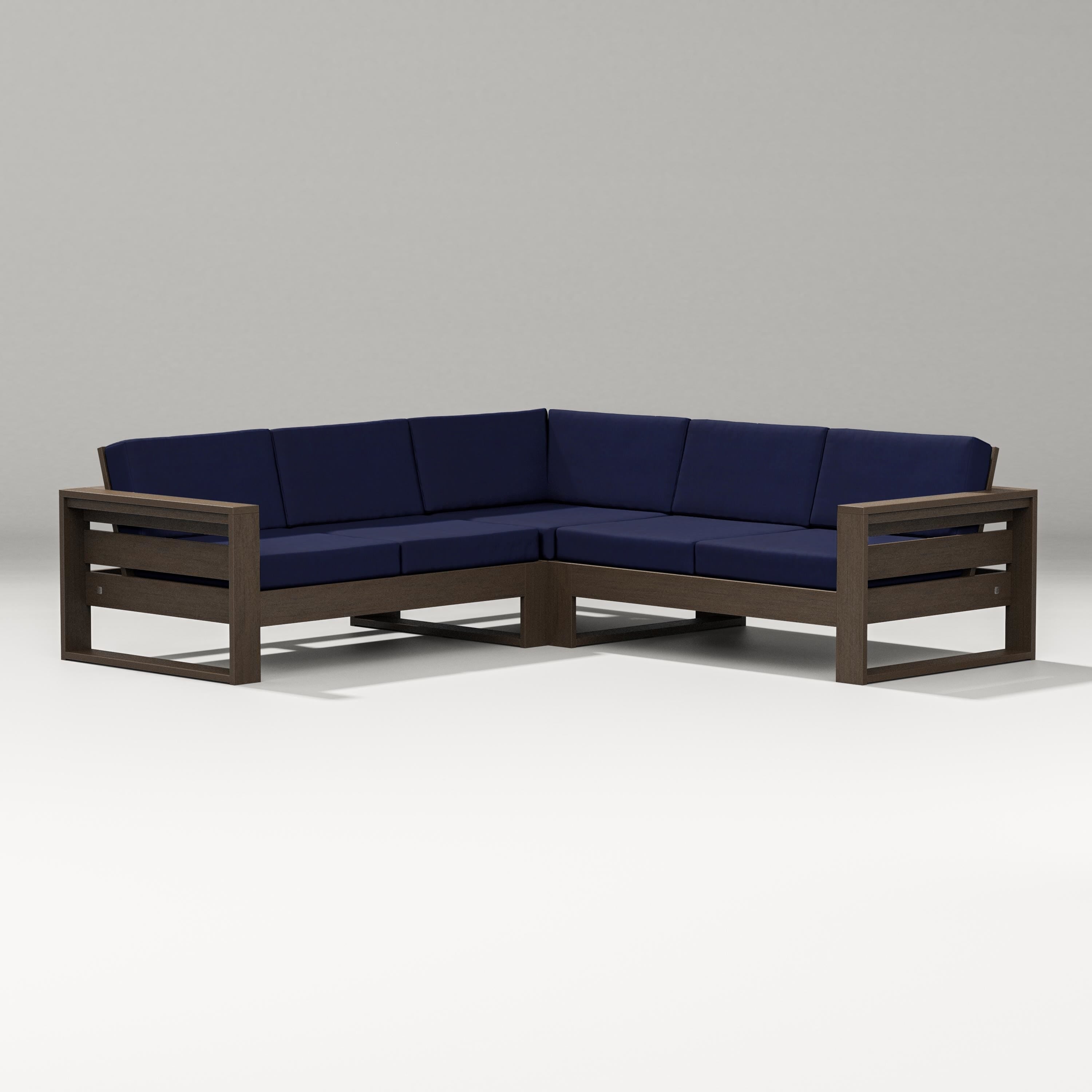 PW Designer Series Latitude Corner Sectional in Kona / Navy