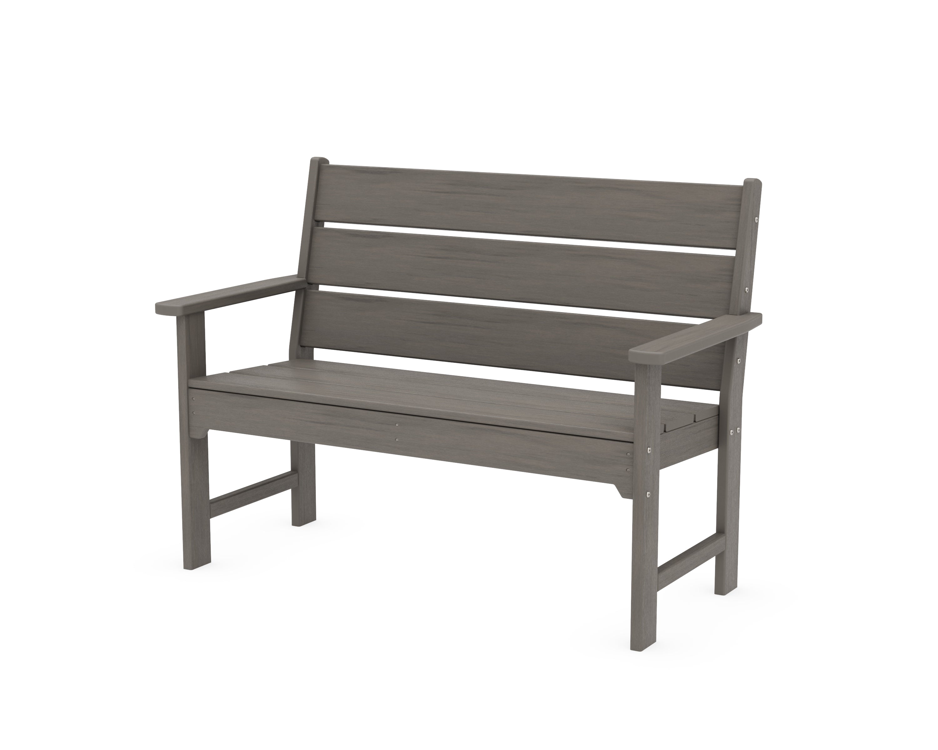 POLYWOOD Lakeside 48" Bench in Driftwood