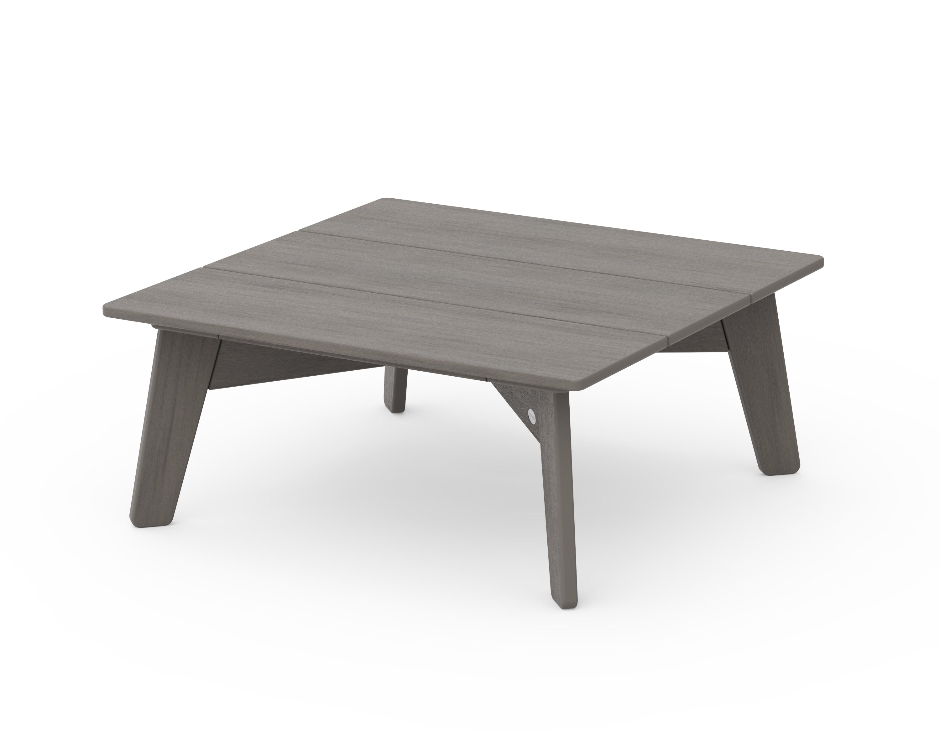 POLYWOOD Riviera Modern Conversation Table in Driftwood