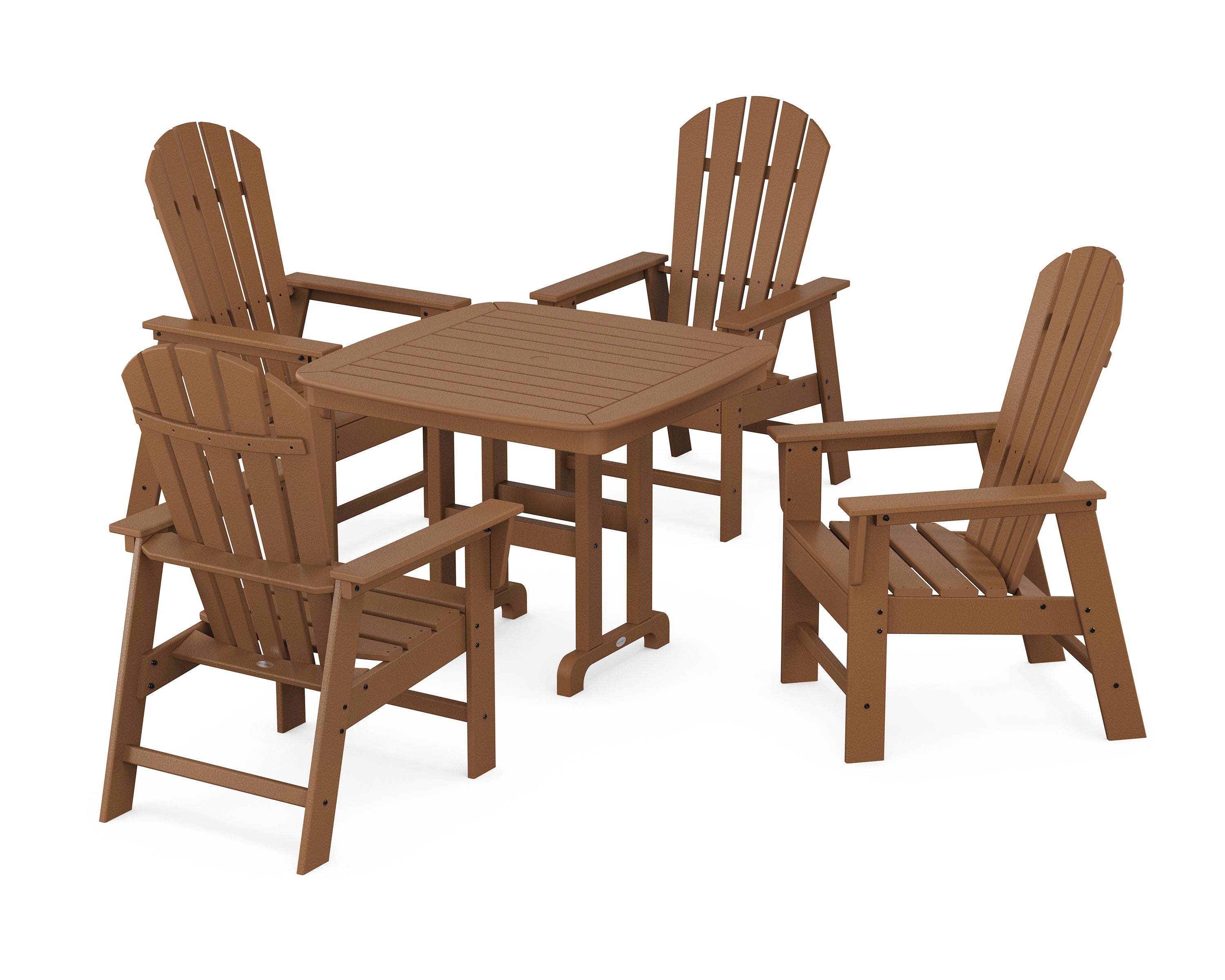 POLYWOOD® South Beach 5-Piece Dining Set in Teak