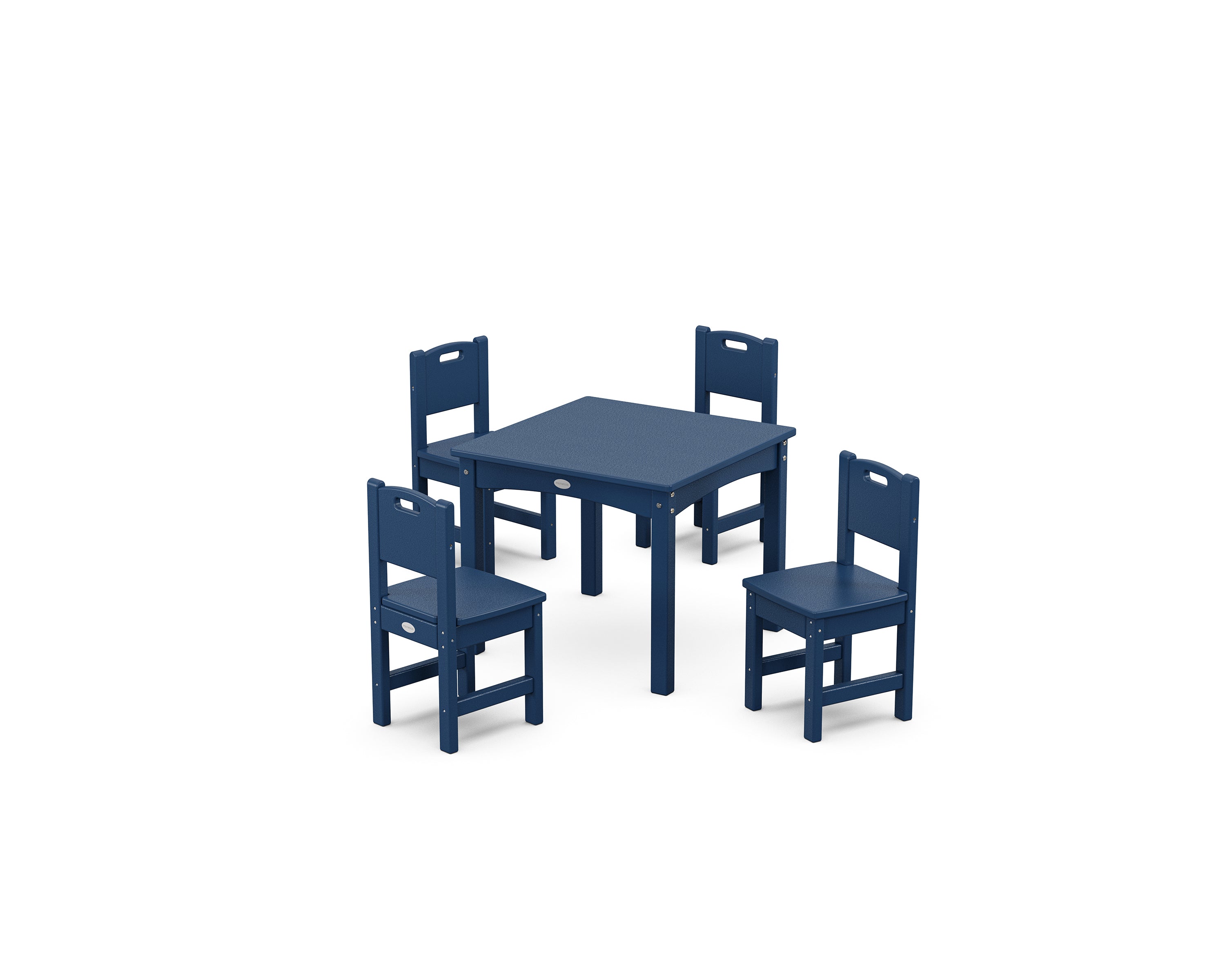 POLYWOOD Toddler 5-Piece Dining Set in Navy