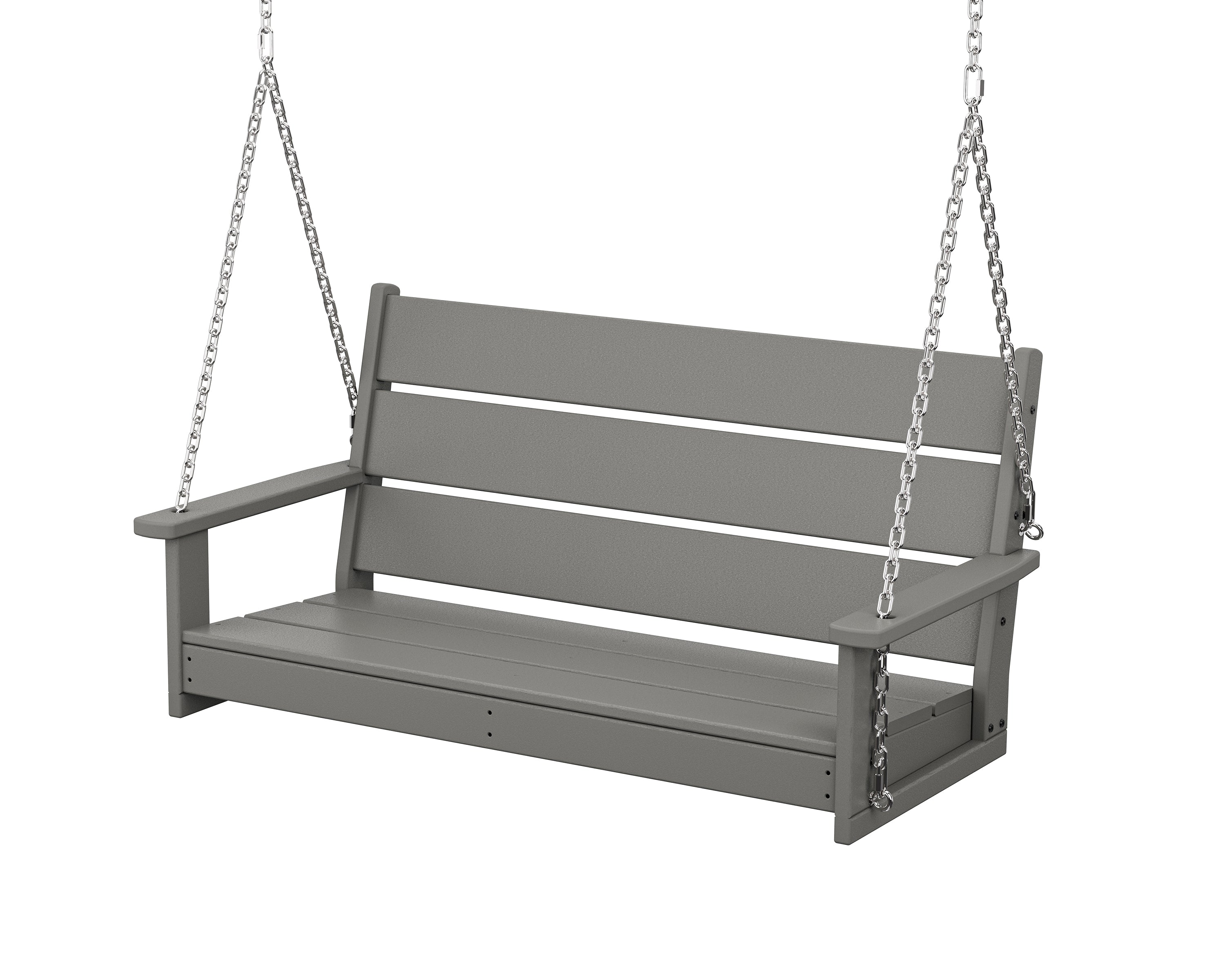 POLYWOOD Lakeside 48” Swing in Slate Grey
