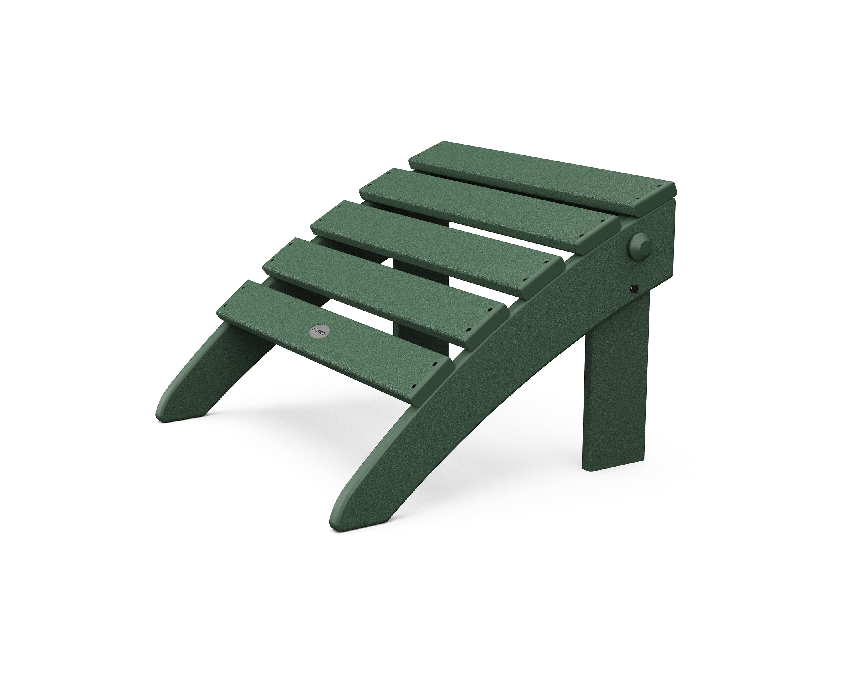 POLYWOOD Classic Adirondack Folding Ottoman in Green