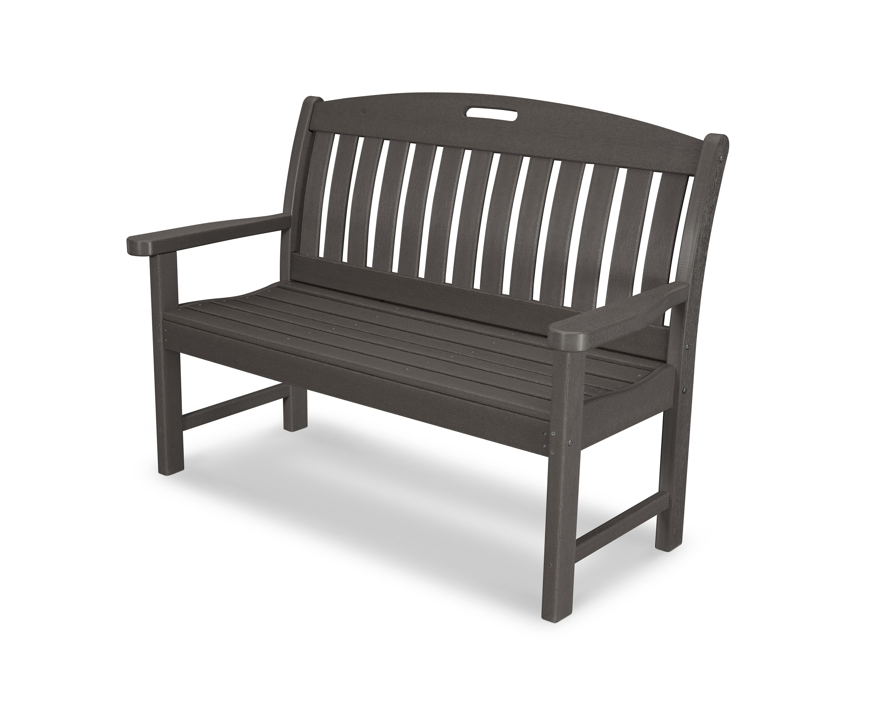 POLYWOOD® Nautical 48" Bench in Vintage Coffee