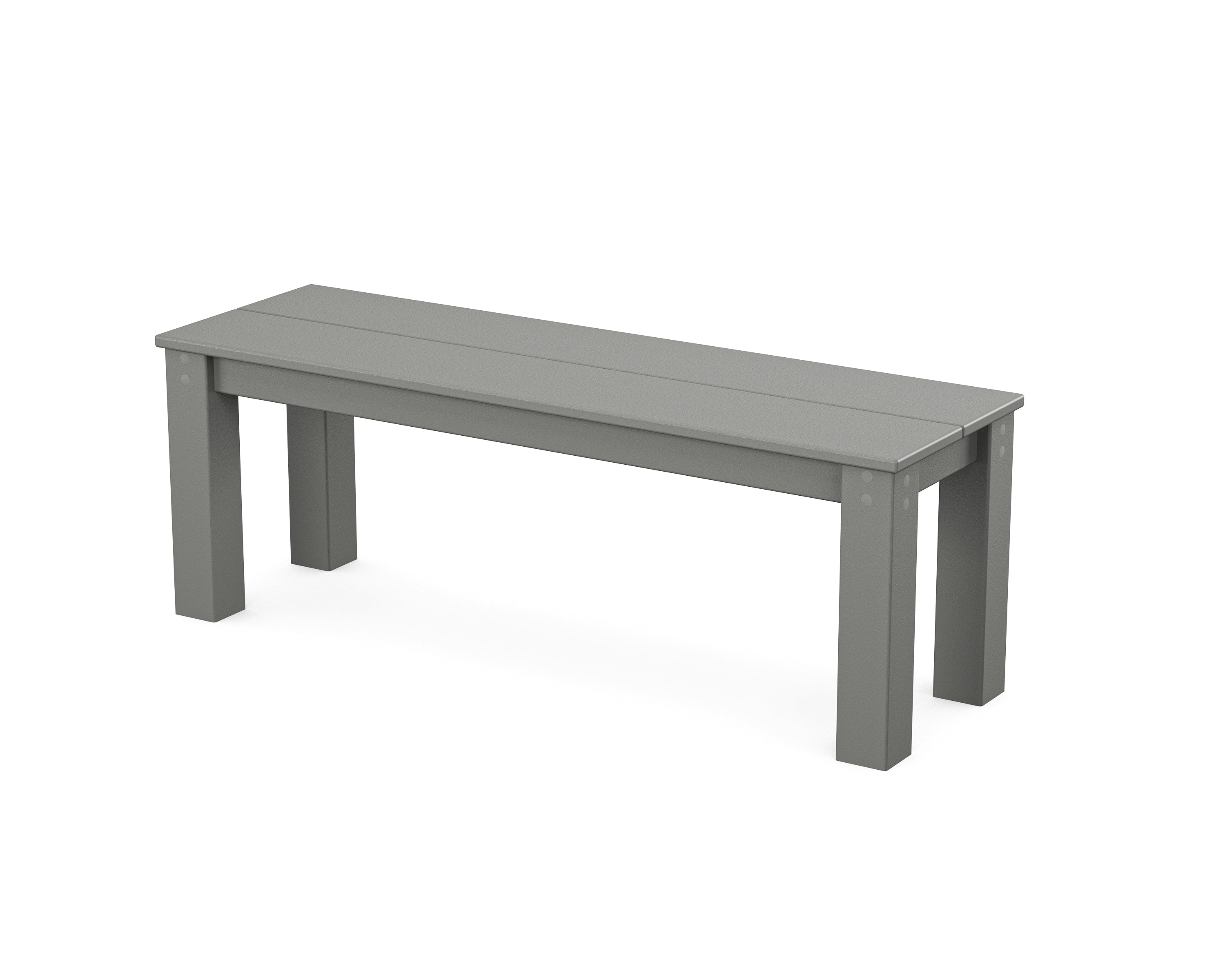 POLYWOOD® Studio Parsons 48” Bench in Slate Grey