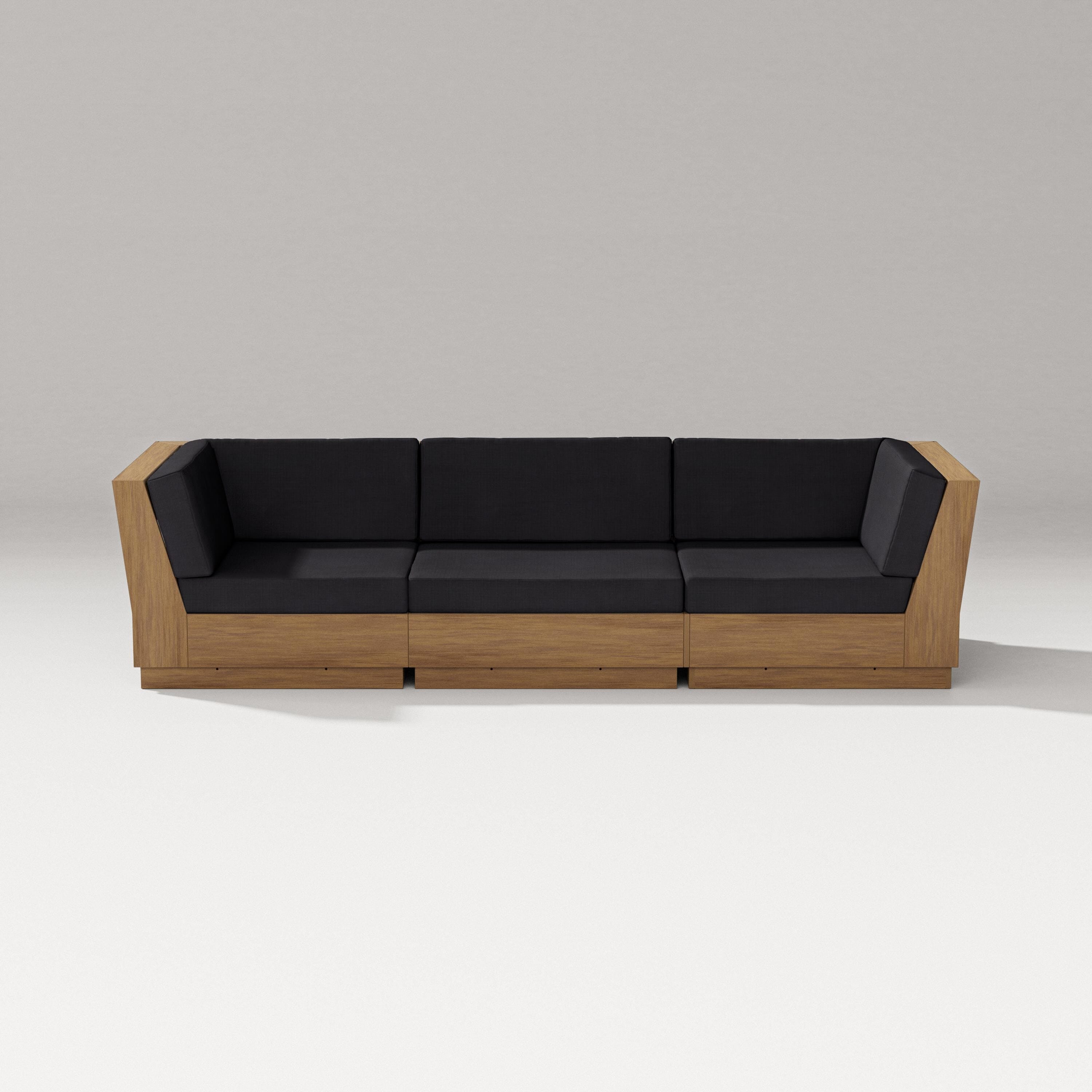 PW Designer Series Elevate Sofa Sectional in Natural / Midnight Linen