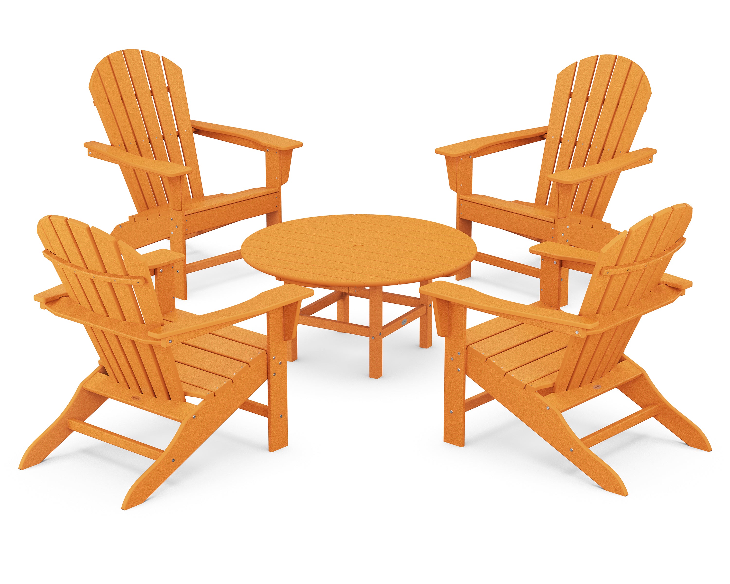 POLYWOOD® South Beach 5-Piece Conversation Group in Tangerine